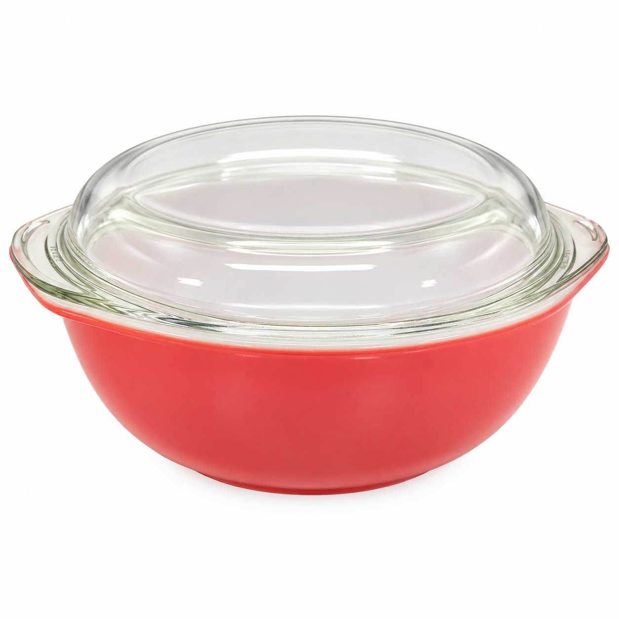 Vtg Pyrex Flamingo Pink 024 2QT Casserole Dish 684-C Glass Lid 1950s USA