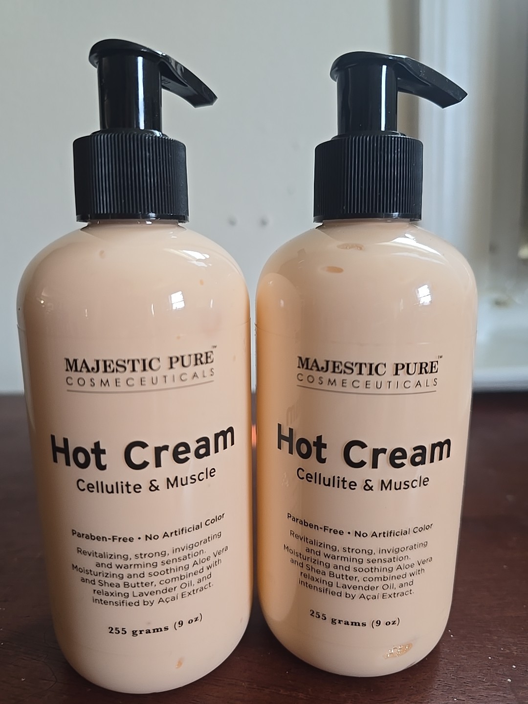 MAJESTIC PURE 2 HOT CREAM CELLULITE & MUSCLE 255g Each MAJESTIC PURE 2 HOT CREAM CELLULITE & MUSCLE 255g Each