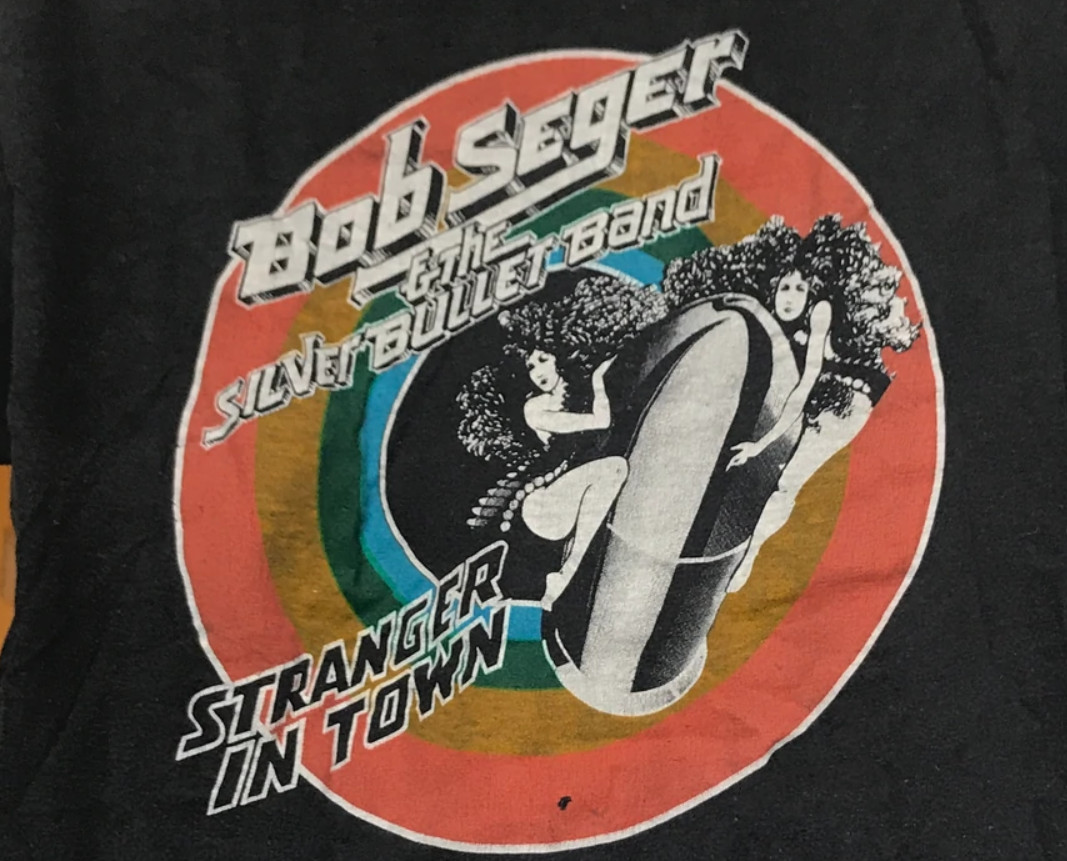 Vintage 1978 Bob Seger and the Silver Bullet Band Black men All size Shirt B428
