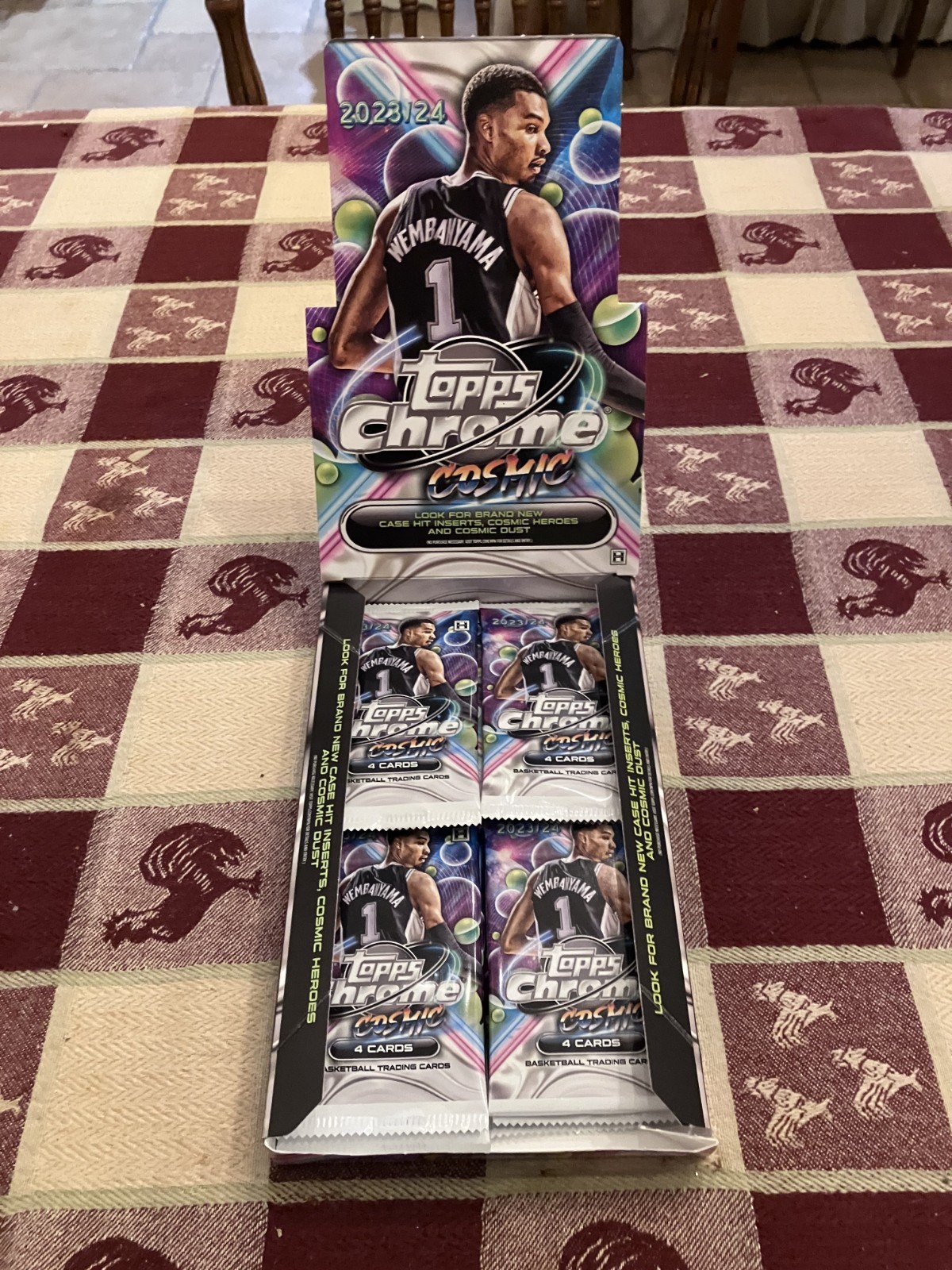 2023-24 Topps Chrome Cosmic Unopened Sealed Hobby Packs (Wembanyama RC) 2023-24 Topps Chrome Cosmic Unopened Sealed Hobby Packs (Wembanyama RC)