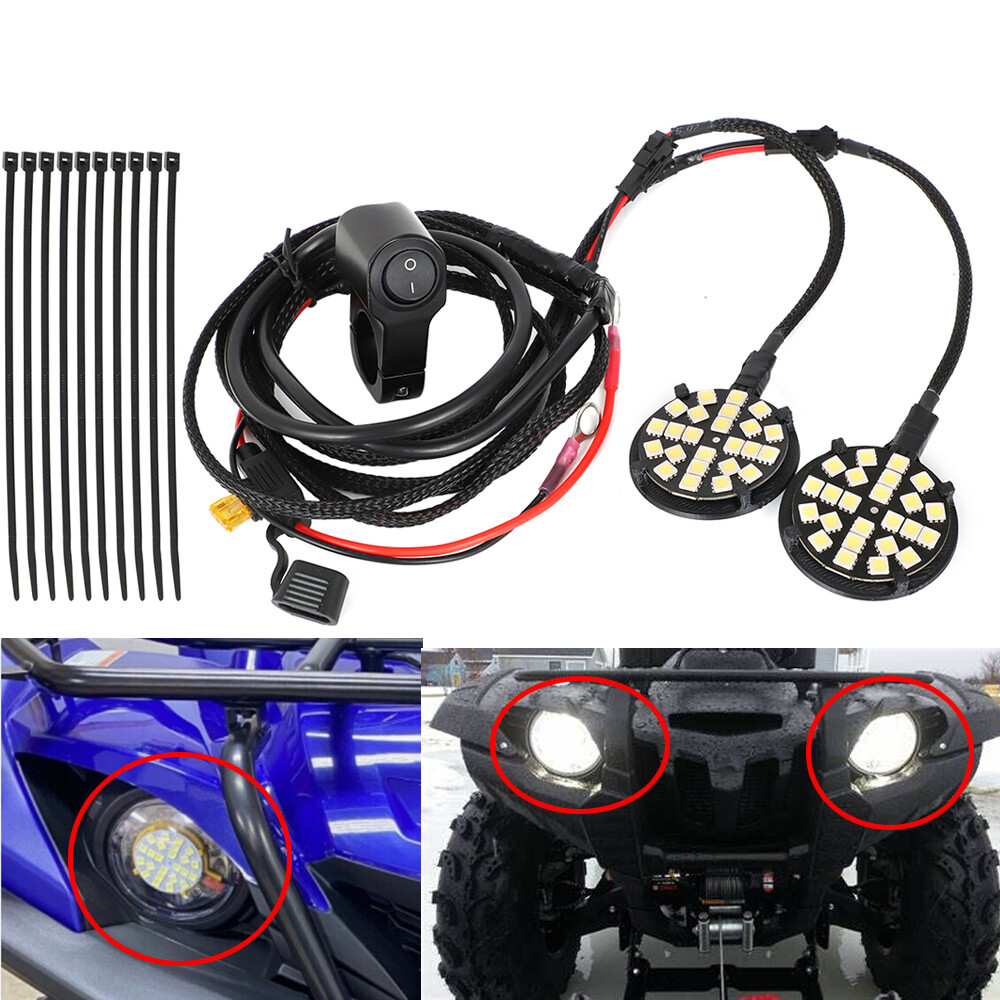 For 2016-2024 Yamaha Grizzly 90 Headlight Kit,Fits In  Location LED Light