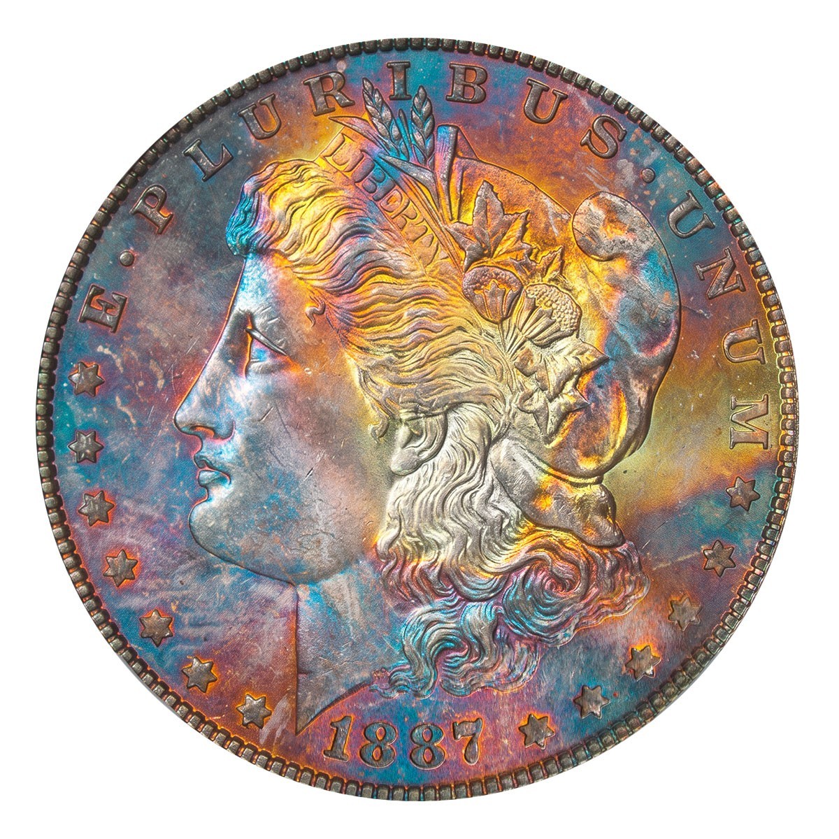 1887-P NGC MS65 MORGAN $ MONSTER \