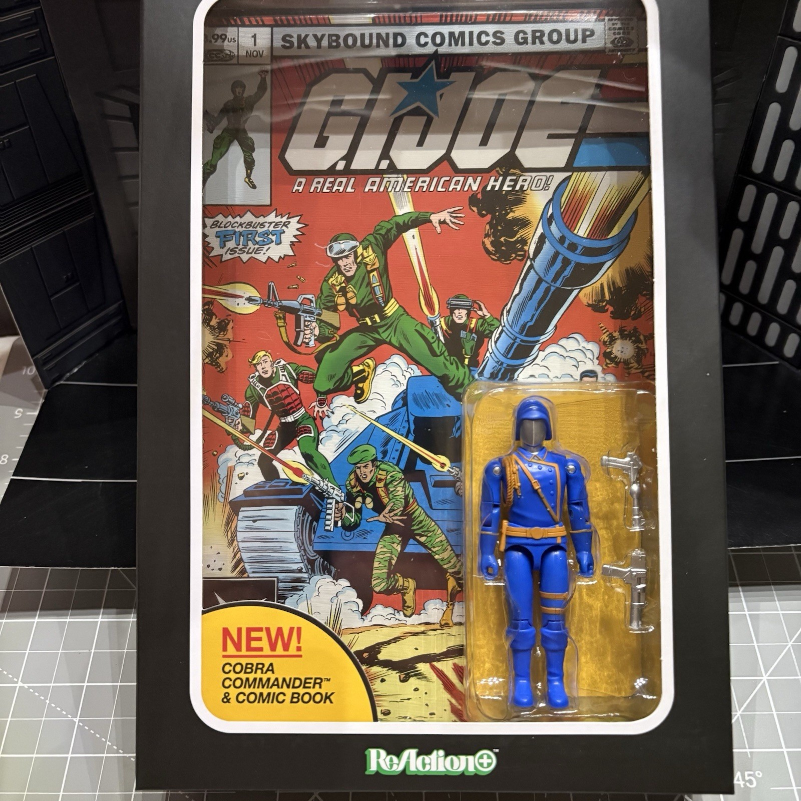 Super7 GI Joe ReAction+ Cobra Commander Skybound Comic Box Set Issue #1 O-Ring