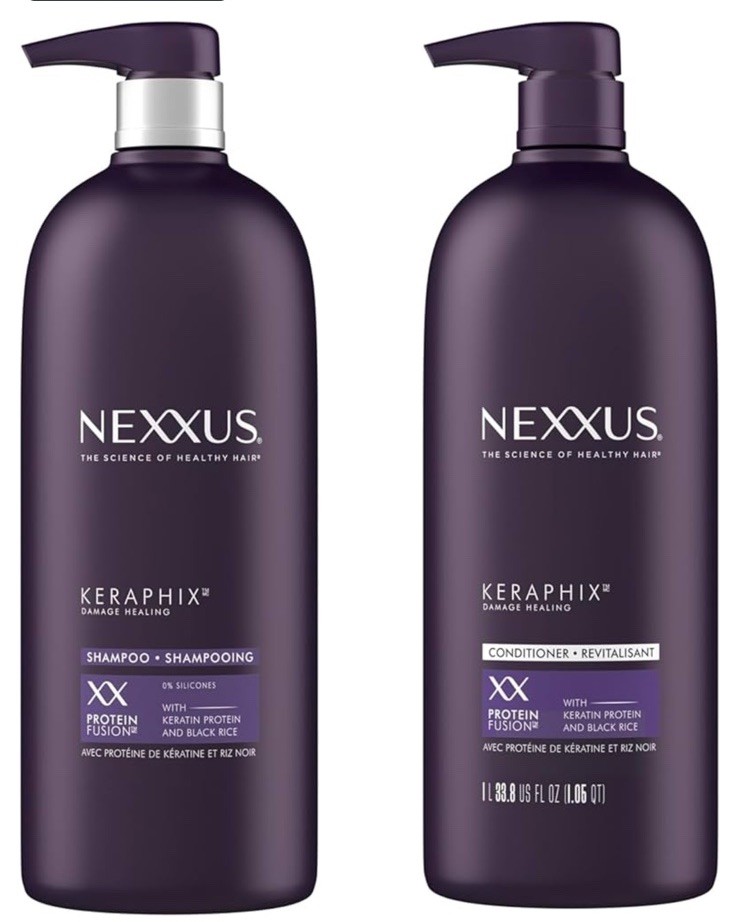 Nexxus Keraphix Shampoo & Conditioner for Damaged Hair 0% Silicone 33.8oz 2-Pack Nexxus Keraphix Shampoo & Conditioner for Damaged Hair 0% Silicone 33.8oz 2-Pack
