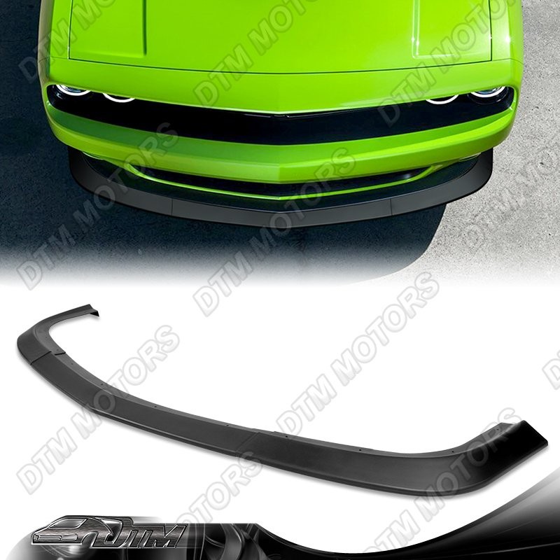 For 15-23 Dodge Challenger SXT Unpainted Black Front Bumper Lip Splitter Spoiler