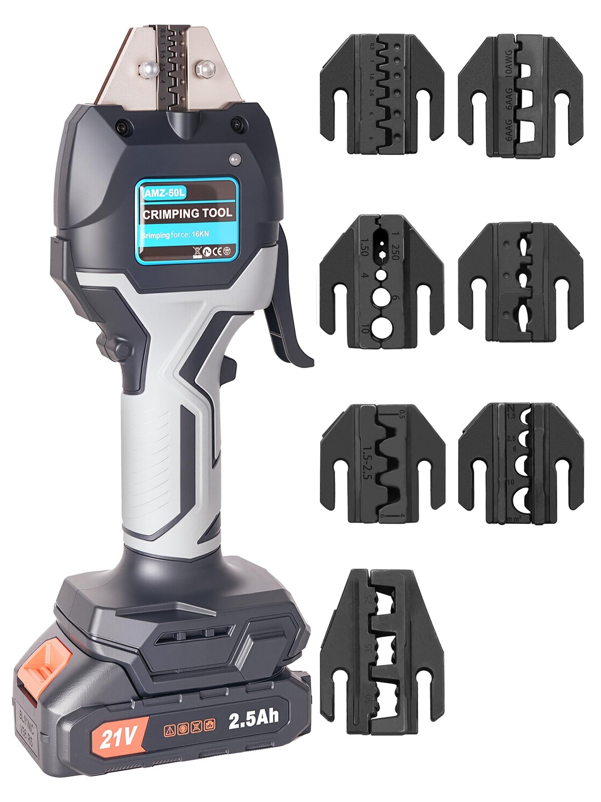 Battery Powered Wire Crimper AMZCNC 0.5-50mm² Battery Powered Wire Crimper AMZCNC 0.5-50mm²