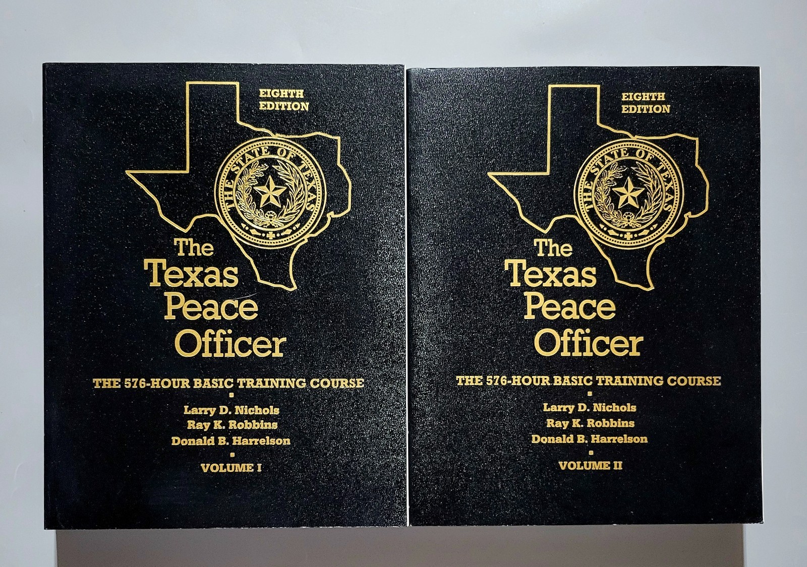 The Texas Peace Officer Basic Training Course 8th Ed. Vol. I & II - PB - VG