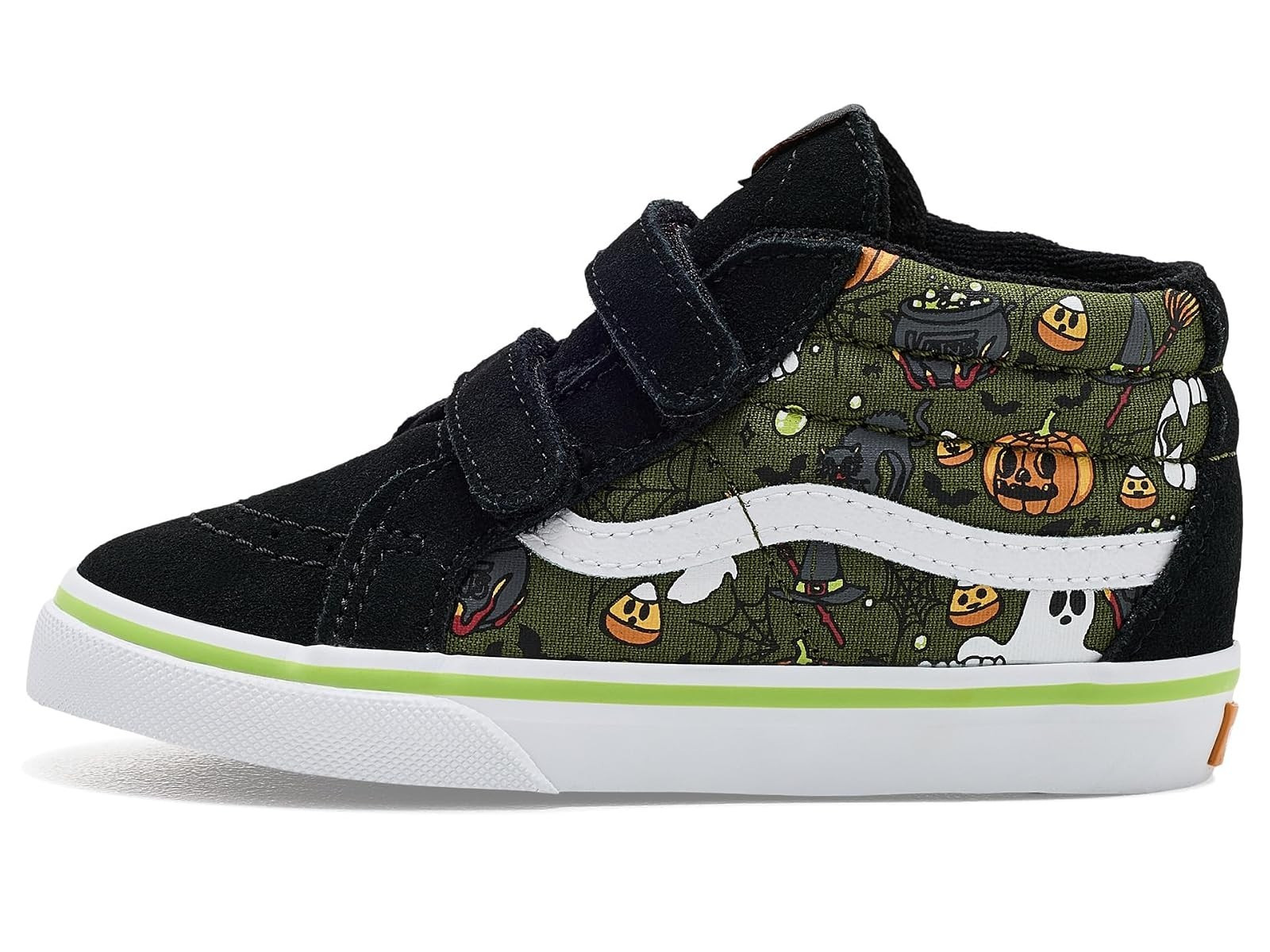 Vans SK8-Mid Reissue V Halloween Multi Toddler Shoes VN000YOVCYL Strap Size TD 8