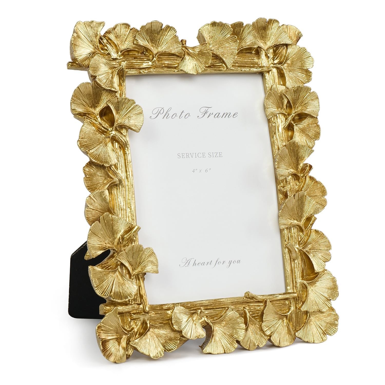 Cuspin 4x6 Gold Picture Frames Vintage Gold Frame, Ornate Leaf Textured HandC...