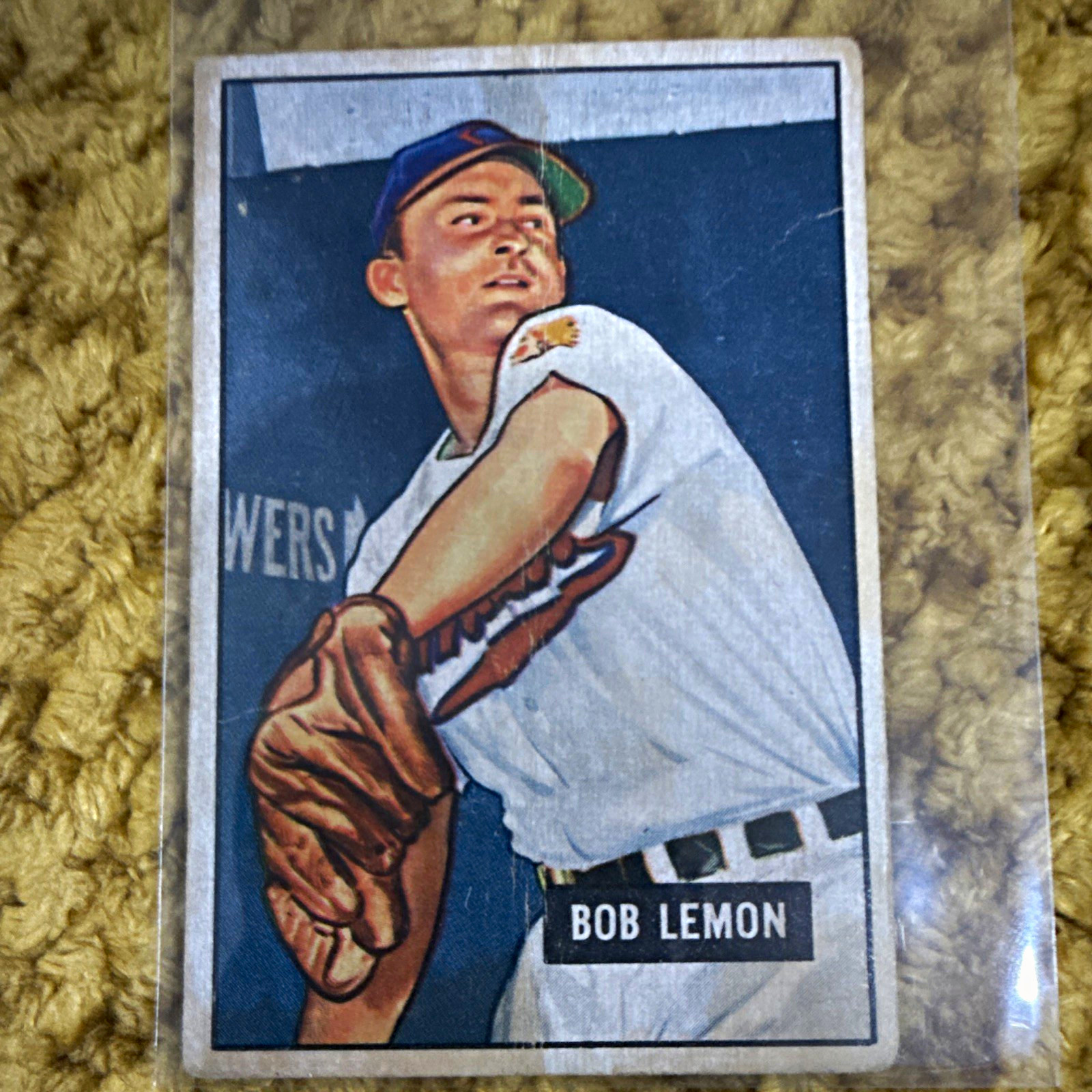 Bowman 1951 Bob Lemon #53 Cleveland Indians Base Set baseball card