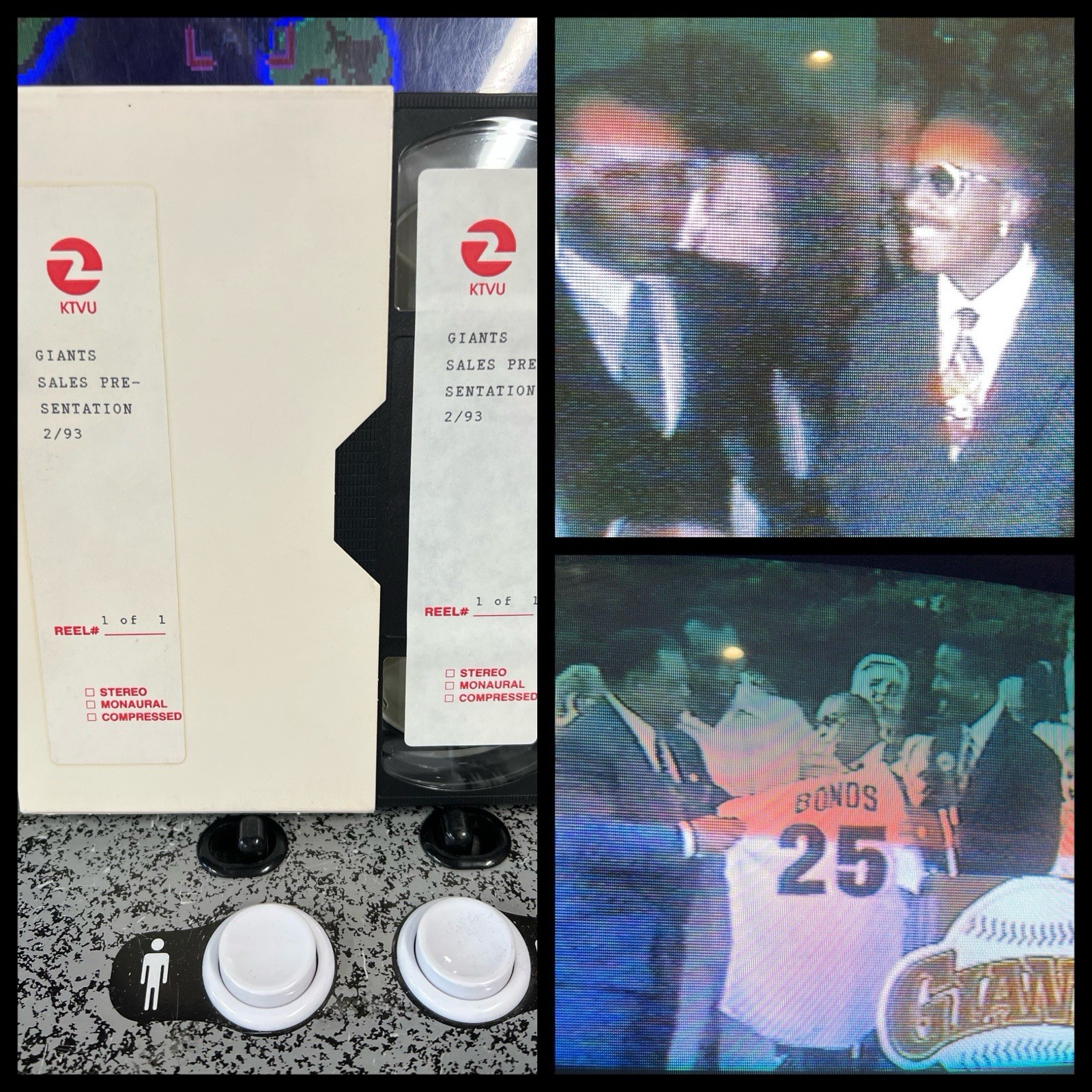 RARE 1993 KTVU SF Giants Sales Presentation VHS Barry Bonds Dusty Baker Sadek