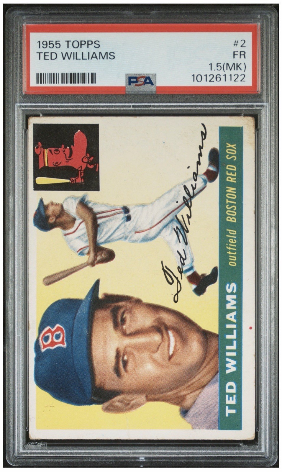 1955 Topps - Ted Williams #2 PSA 1.5 1955 Topps - Ted Williams #2 PSA 1.5