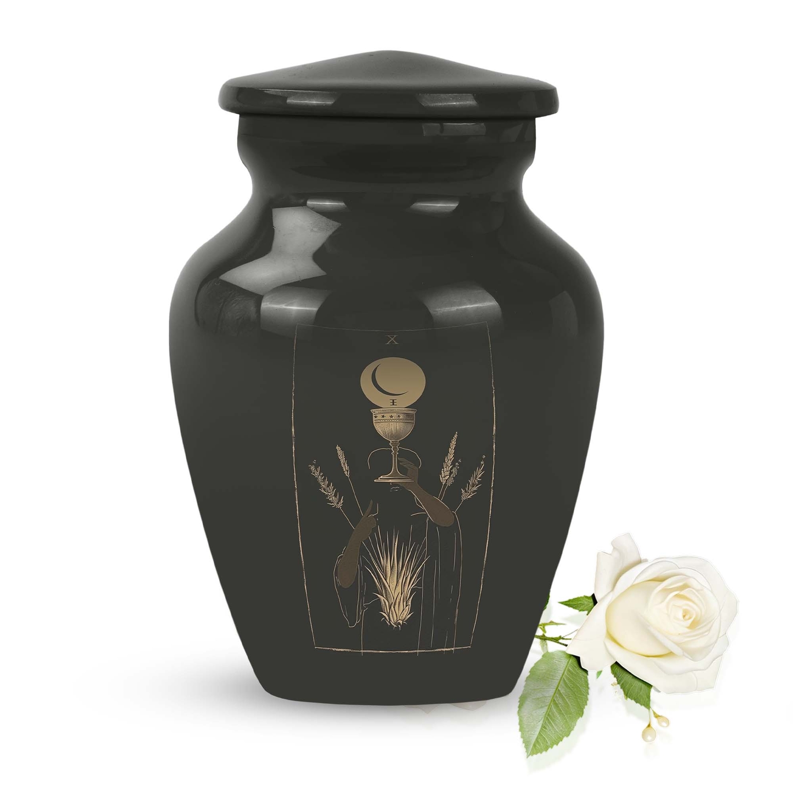 Eternal Sanctuary Tarot Urn: Cremation Accessory for Adults Keepsake Eternal Sanctuary Tarot Urn: Cremation Accessory for Adults Keepsake