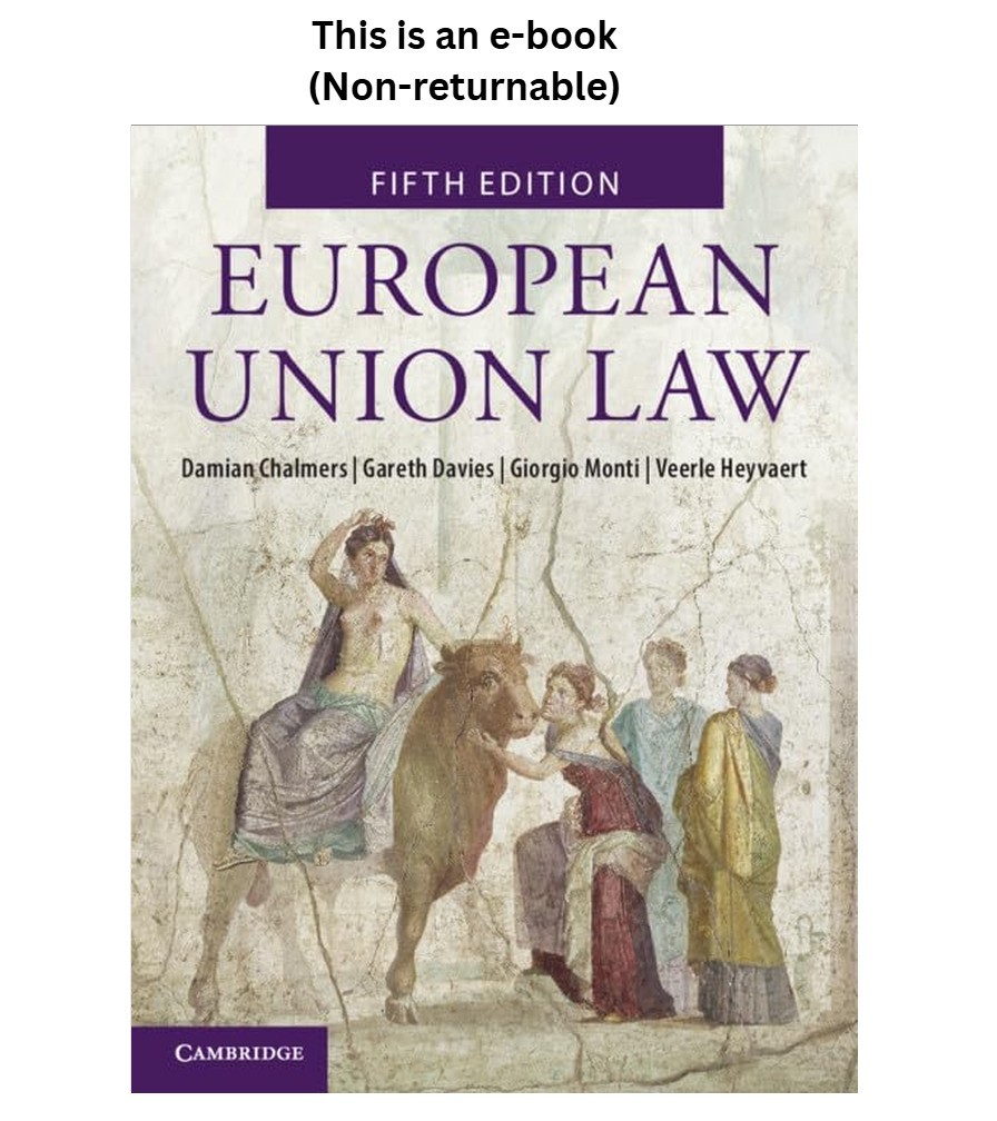 Damian Chalmers European Union Law: Text and Materials 2024