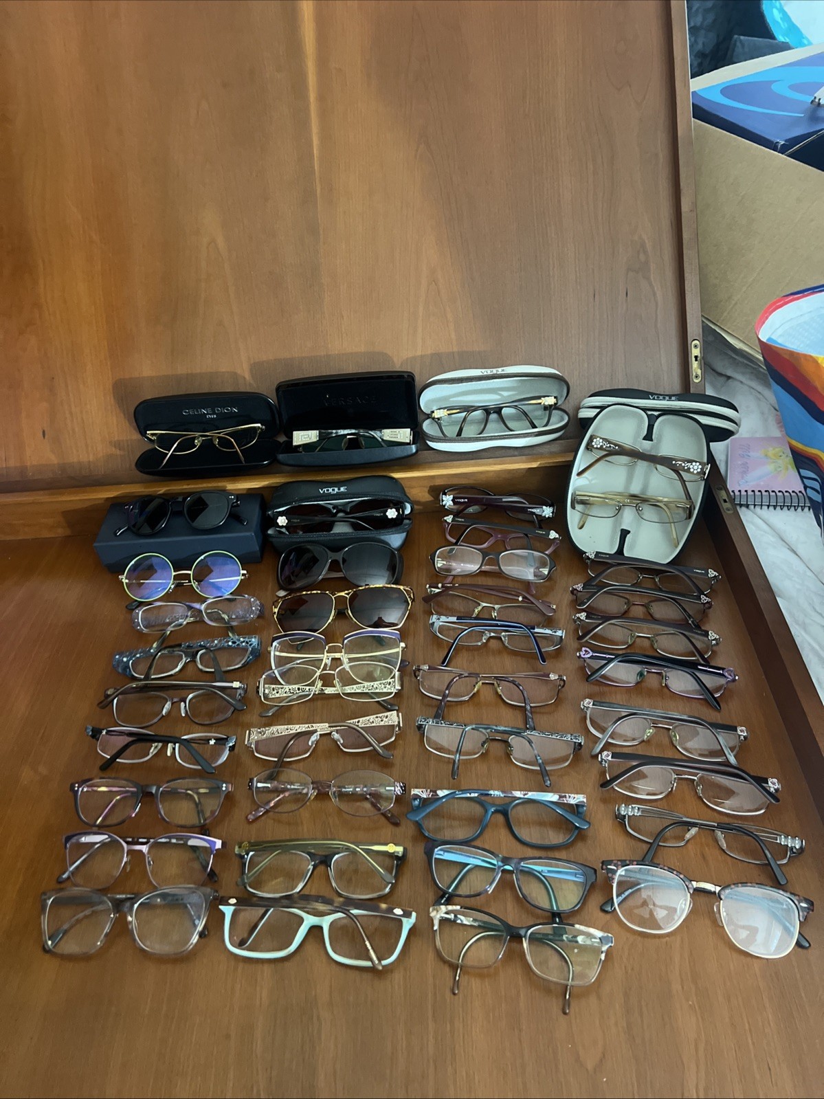 Wholesale Lot Pre-Owned Designer Frames Versace Vogue Celine Dion ++