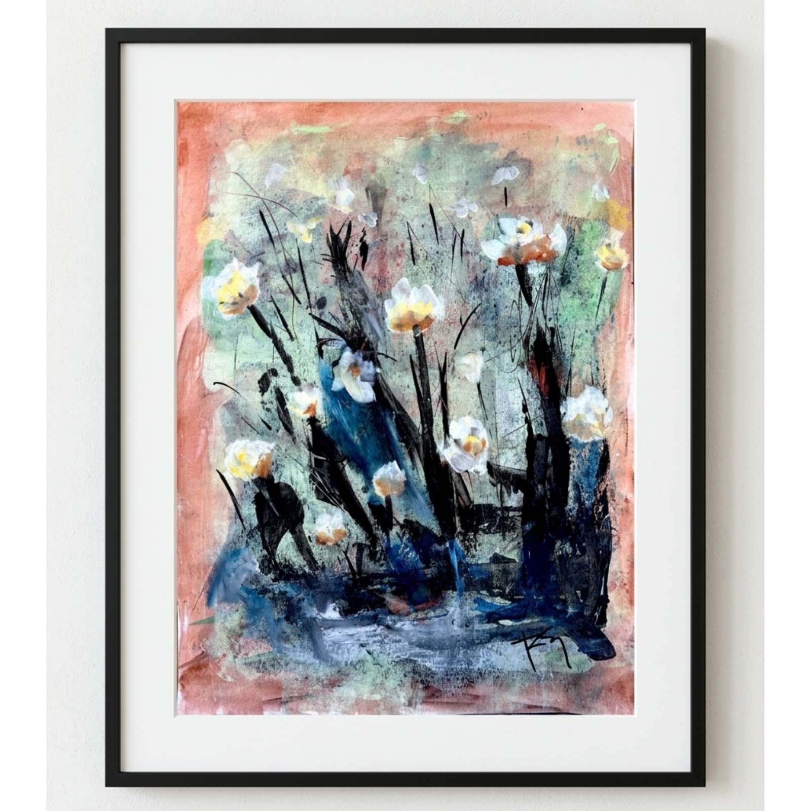 EMBRY Original Abstract 11x14 Acrylic Painting 
