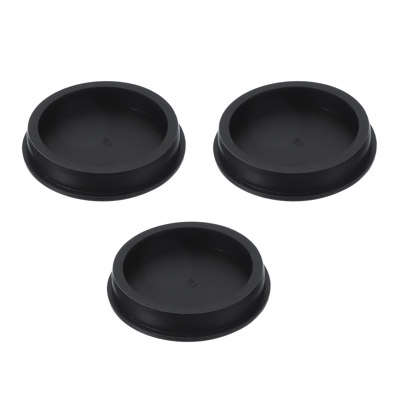 3Pcs T Shaped Silicone Stopper Dia 75 Mm/2.95 Inch Rubber Hole Plugs]