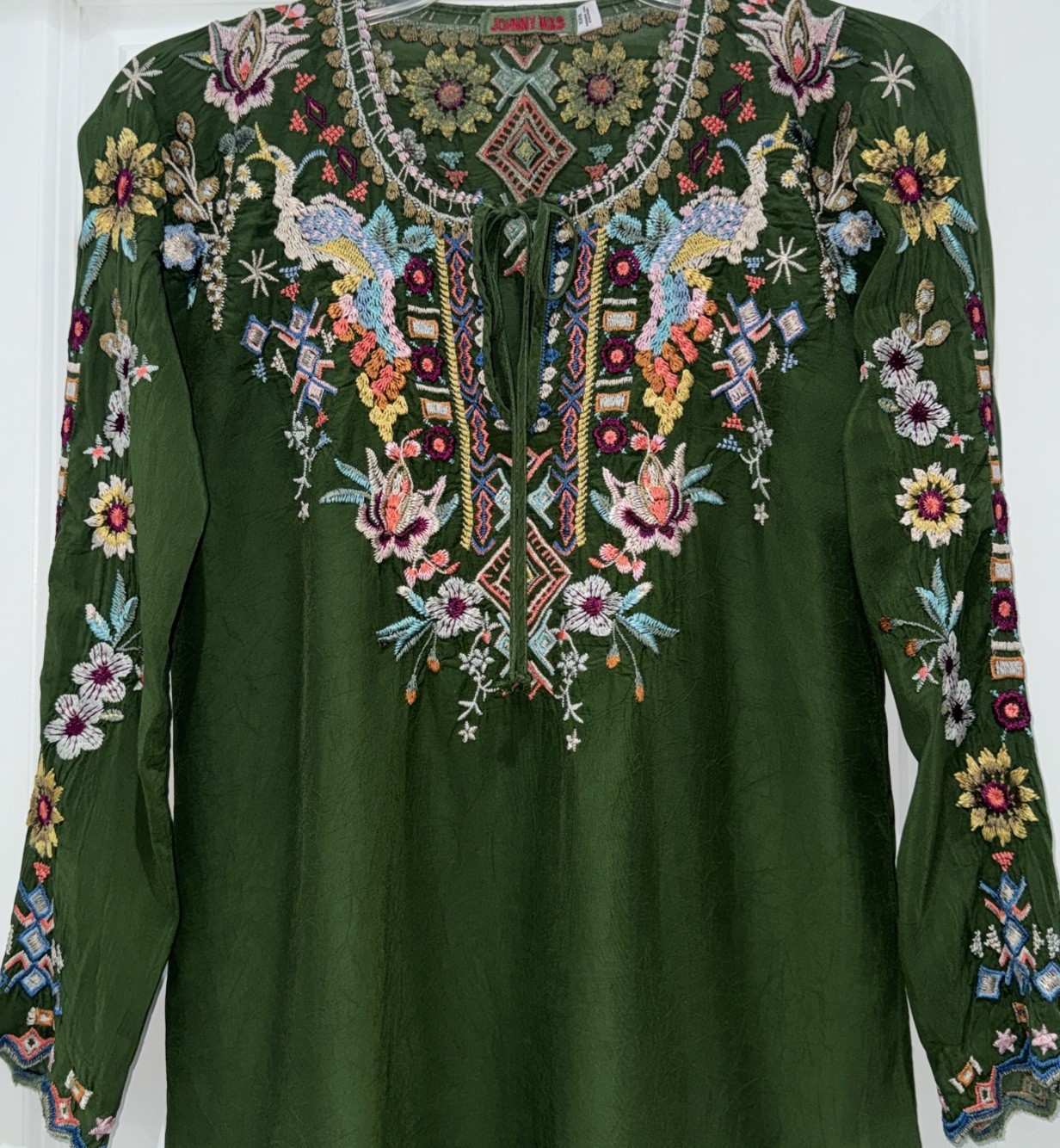🌻Stunning Johnny Was XXS Sunflower Embroidered Tunic Top (or Dress)