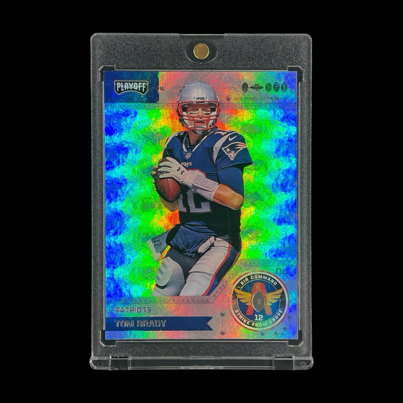 TOM BRADY RAINBOW FOIL CLOUDS HOLO 2018 Panini Playoff Insert GOAT - Patriots
