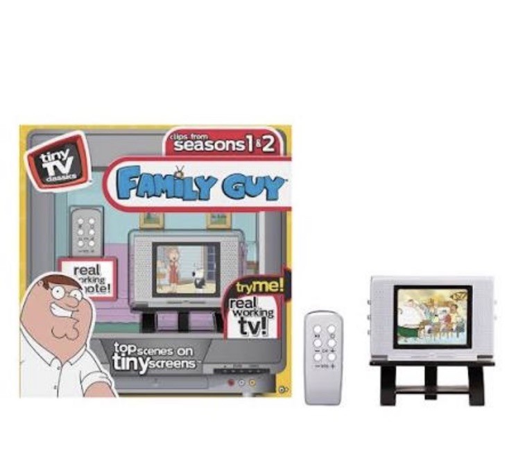 Tiny TV Classics Family Guy Edition Real Working Mini Television NEW Toy Sale Tiny TV Classics Family Guy Edition Real Working Mini Television NEW Toy Sale