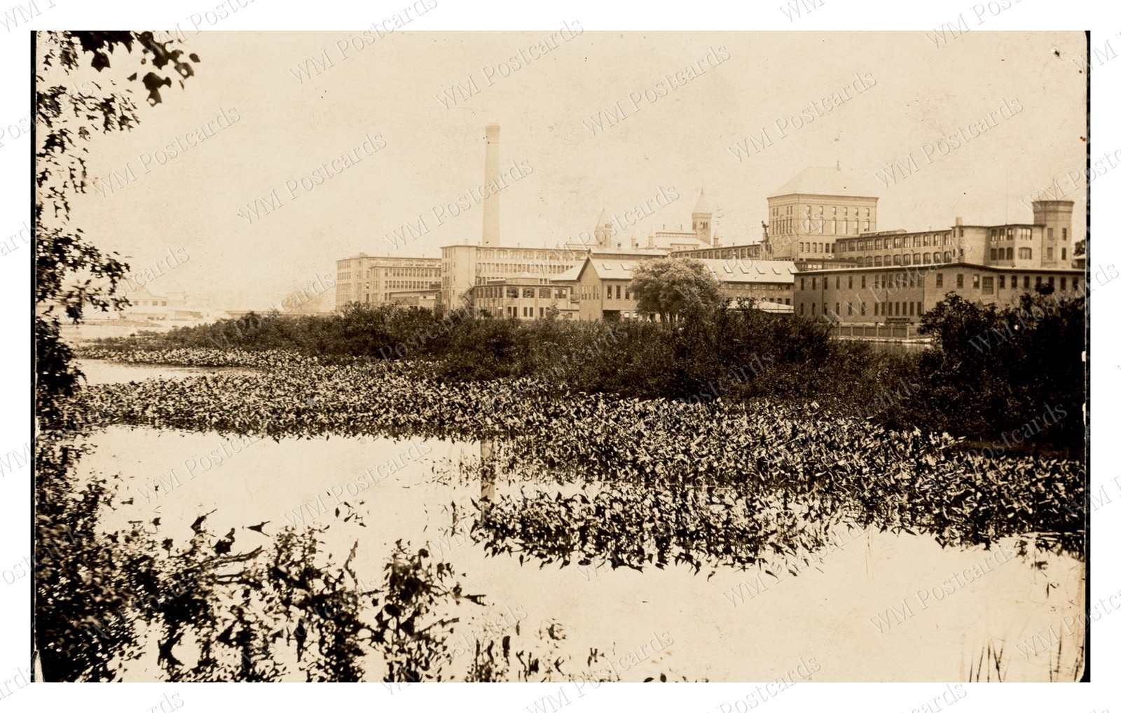 Waltham Massachusetts circa 1900s Watch Factory Charles River Standard Postcard Waltham Massachusetts circa 1900s Watch Factory Charles River Standard Postcard
