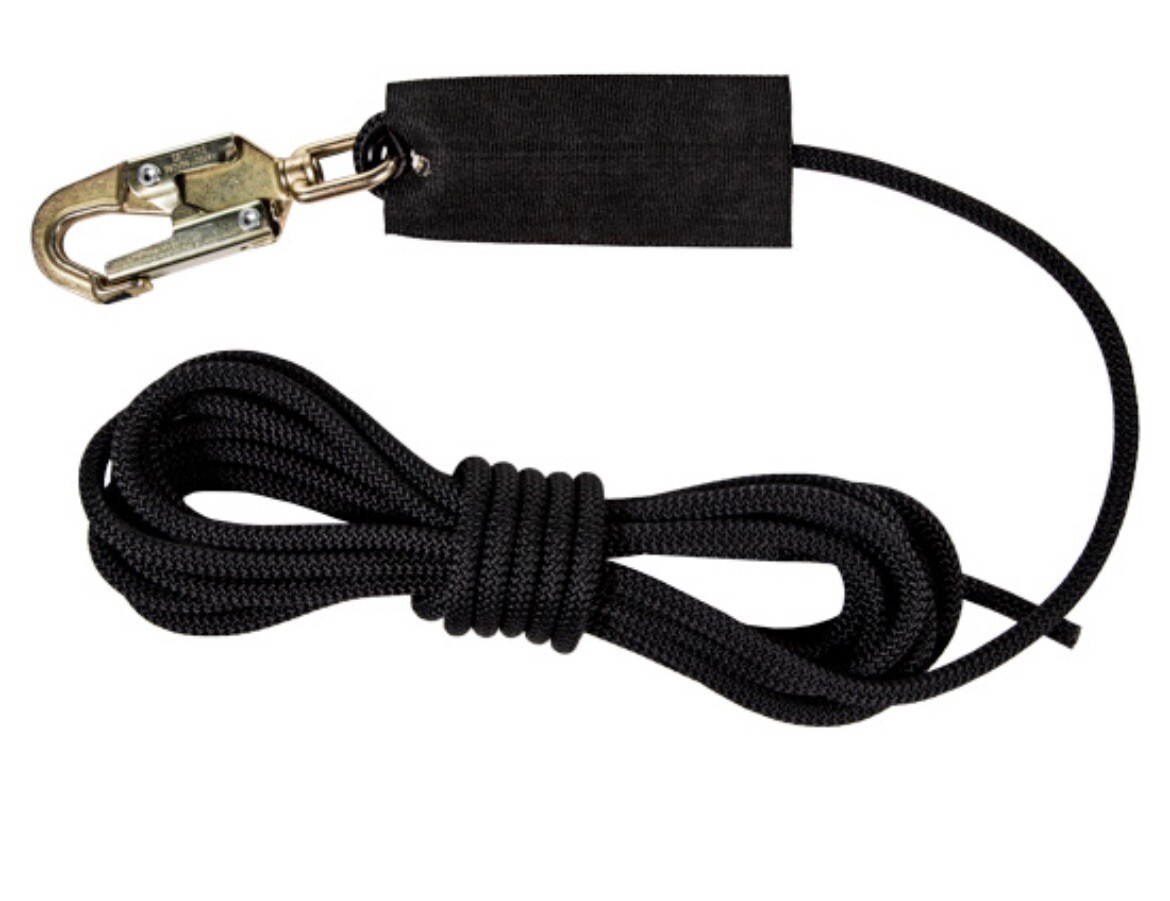 Teufelberger KM III X 50\' With Snap Hook (Black) 11MM C5YZ90-14-MASTPAK Rope