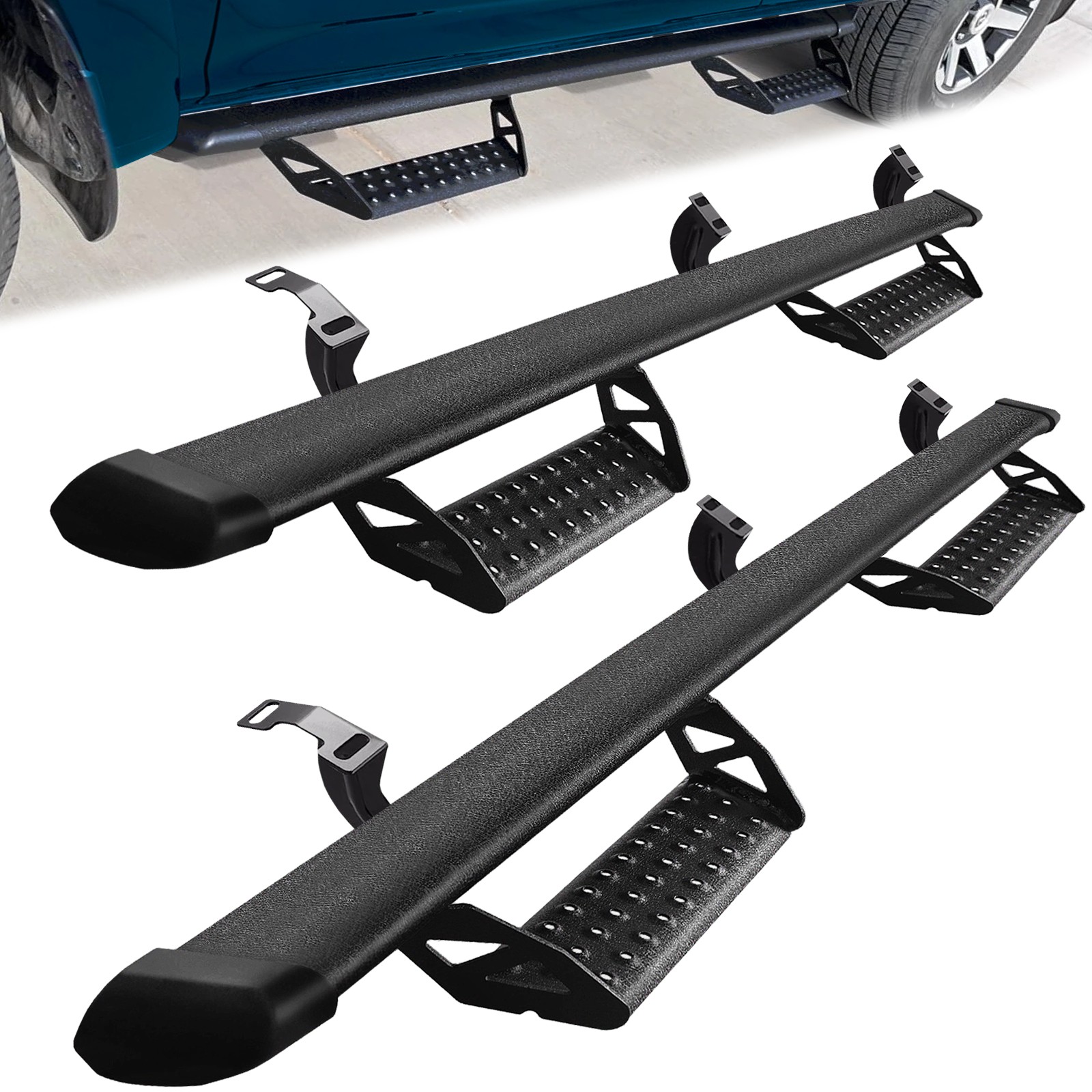 Running Boards For 2005-2023 Toyota Tacoma Double/Crew Cab Drop Side Step Bars