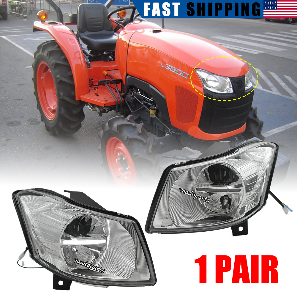 Left Right Side LED Headlights For Kubota L2501 L4701 L3800 L3200 L4600 L3901