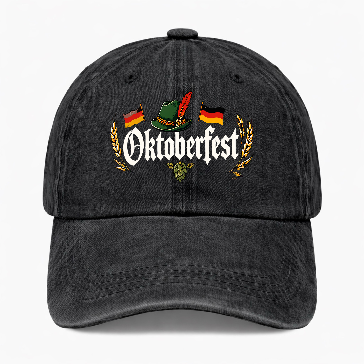 Oktoberfest Hat German Beer Festival Bavarian Washed Cotton Baseball Cap Unisex Oktoberfest Hat German Beer Festival Bavarian Washed Cotton Baseball Cap Unisex