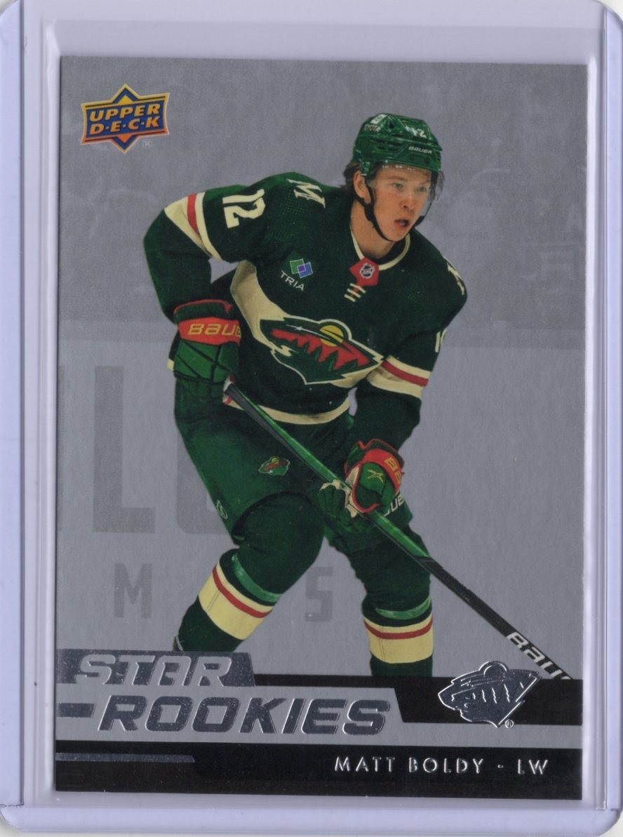 Matt Boldy RC 2022-23 Upper Deck Star Rookies #3 NHL Wild Fire Sale