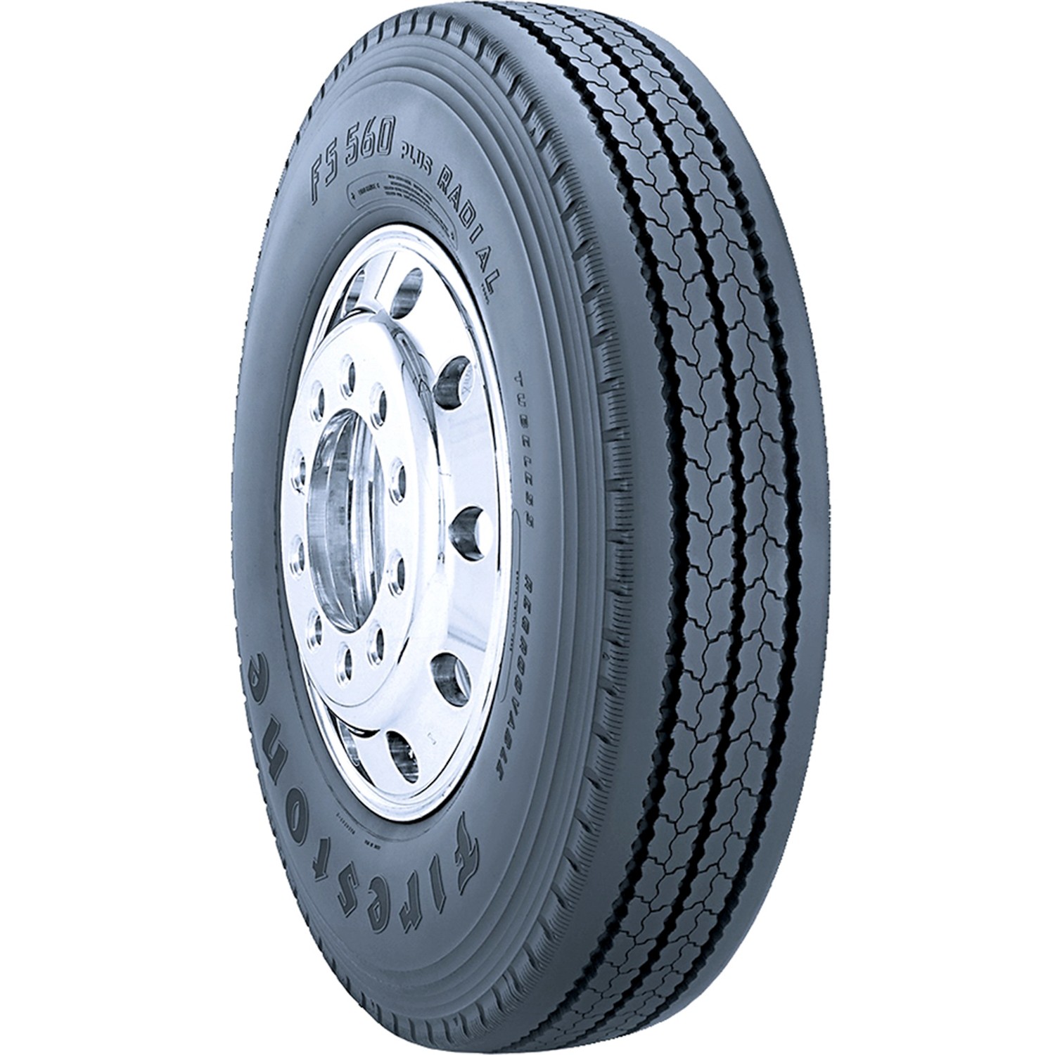 Tire Firestone FS560 Plus 255/70R22.5 Load H 16 Ply Steer Commercial