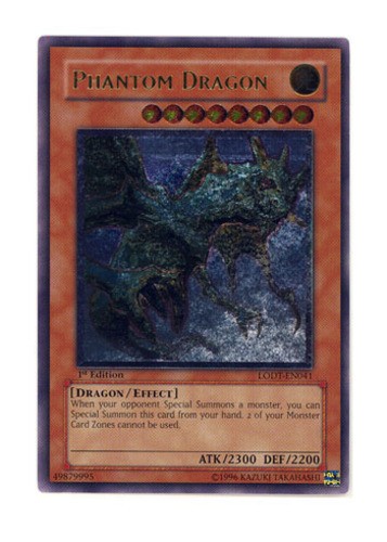 Phantom Dragon - LODT-EN041 - Ultimate Rare - 1st Edition Lightly Played, Englis