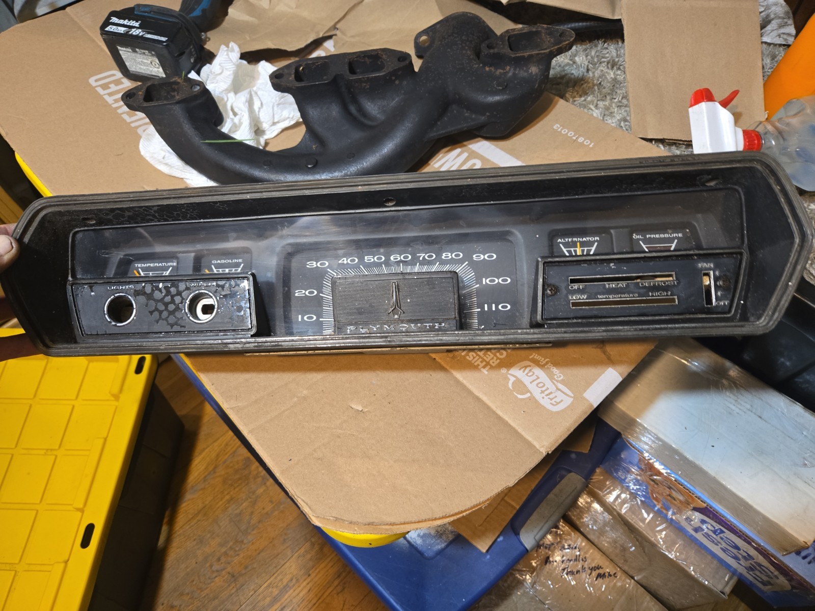 1966 Plymouth GTX Belvedere Satellite speedometer gauge cluster Mopar 1966 67 Oe 1966 Plymouth GTX Belvedere Satellite speedometer gauge cluster Mopar 1966 67 Oe