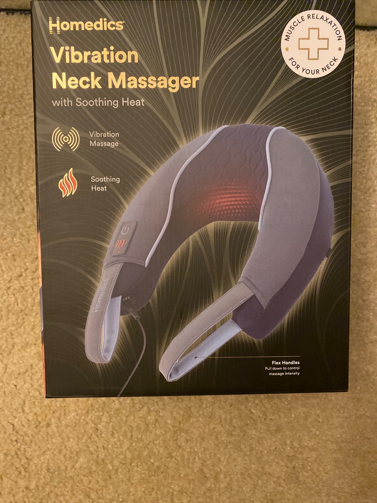 Homedics Neck Massager with Soothing Heat and Vibration Message Homedics Neck Massager with Soothing Heat and Vibration Message