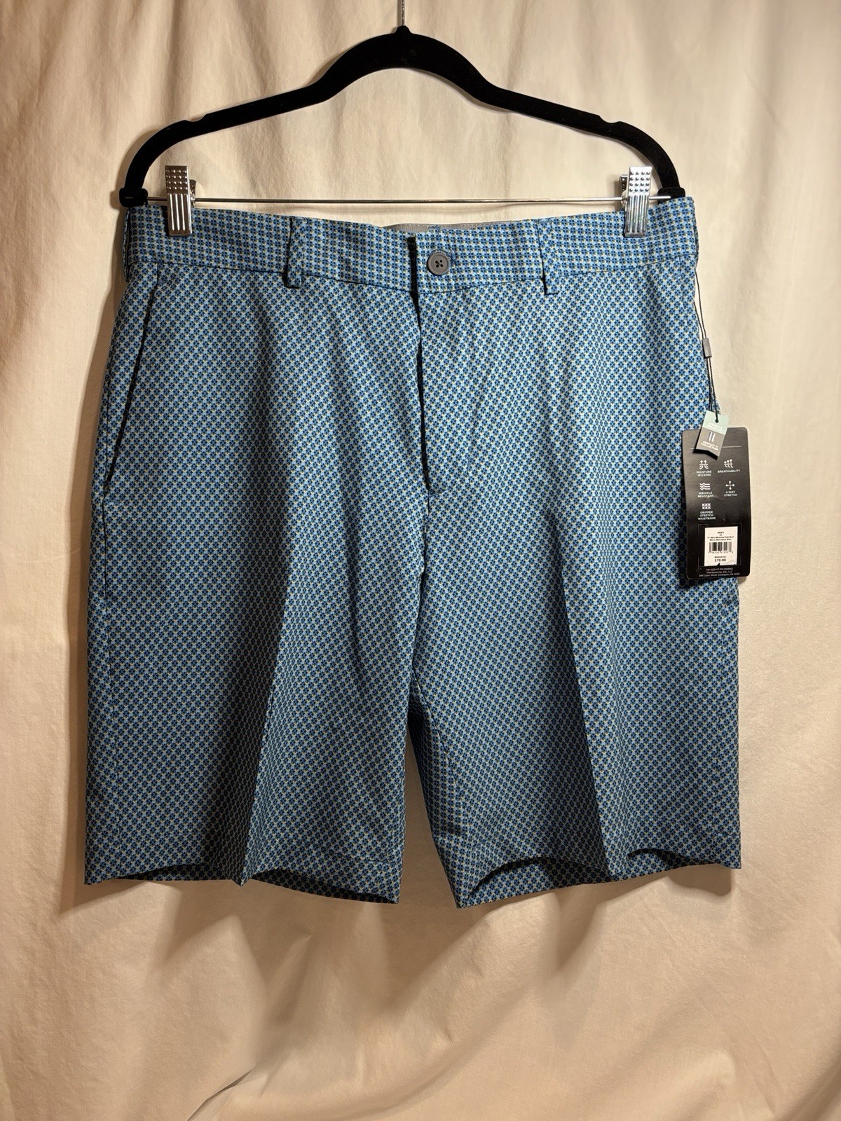 walter hagen men’s golf shorts ,Collection 11, Multi Colored, Size 34, NWT