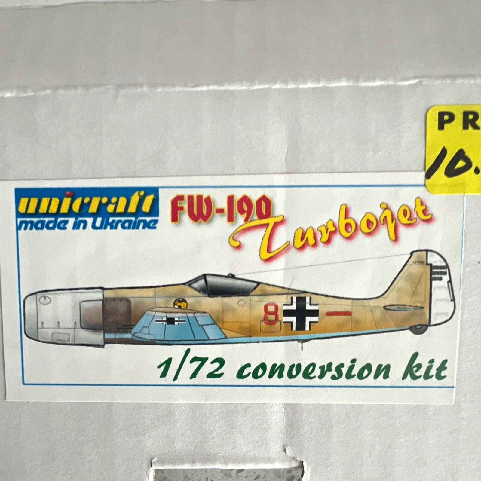 Unicraft Focke-Wulf FW-190 Turbojet Resin Conversion Kit, 1/72, Unicraft Focke-Wulf FW-190 Turbojet Resin Conversion Kit, 1/72,