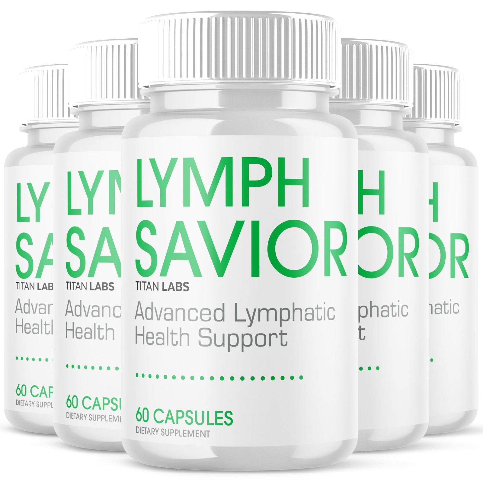 (5 Pack) Lymph Savior Pills Advanced Wellness Support Supplement 300 Capsules (5 Pack) Lymph Savior Pills Advanced Wellness Support Supplement 300 Capsules