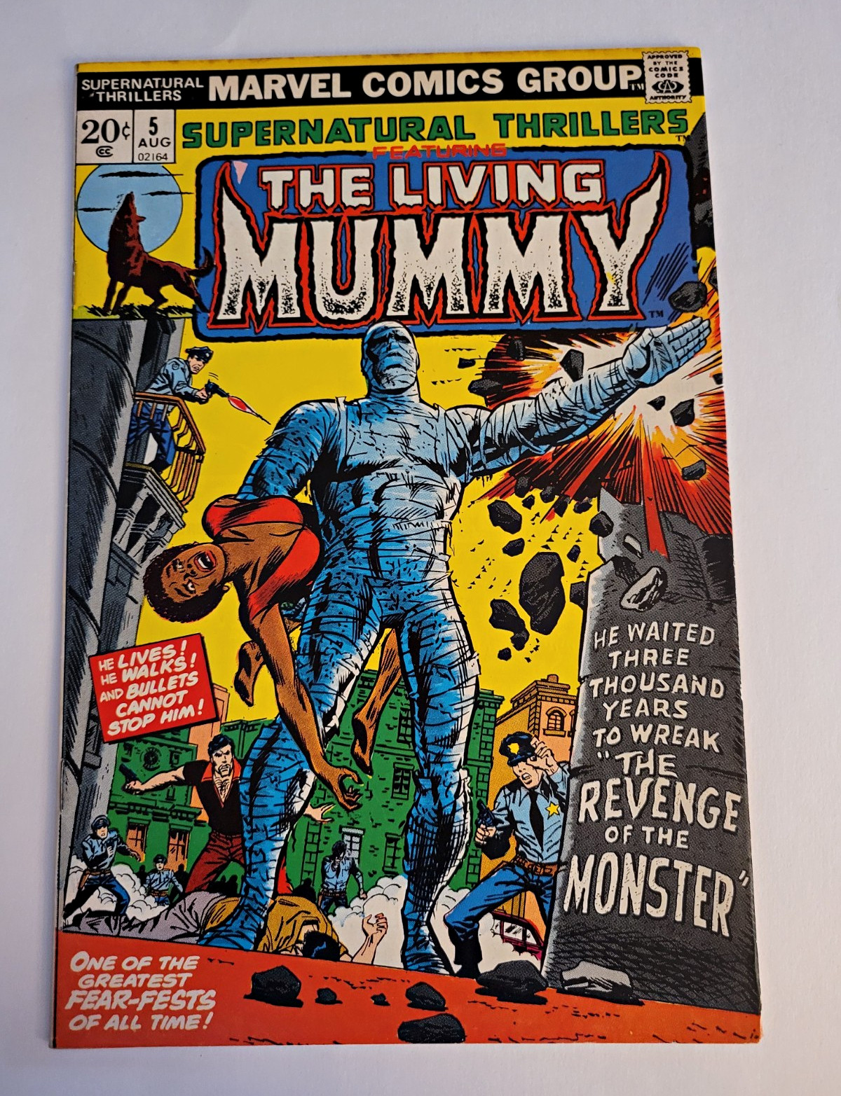 Marvel Comics Supernatural Thrillers #5 Living Mummy Bronze Age 1973