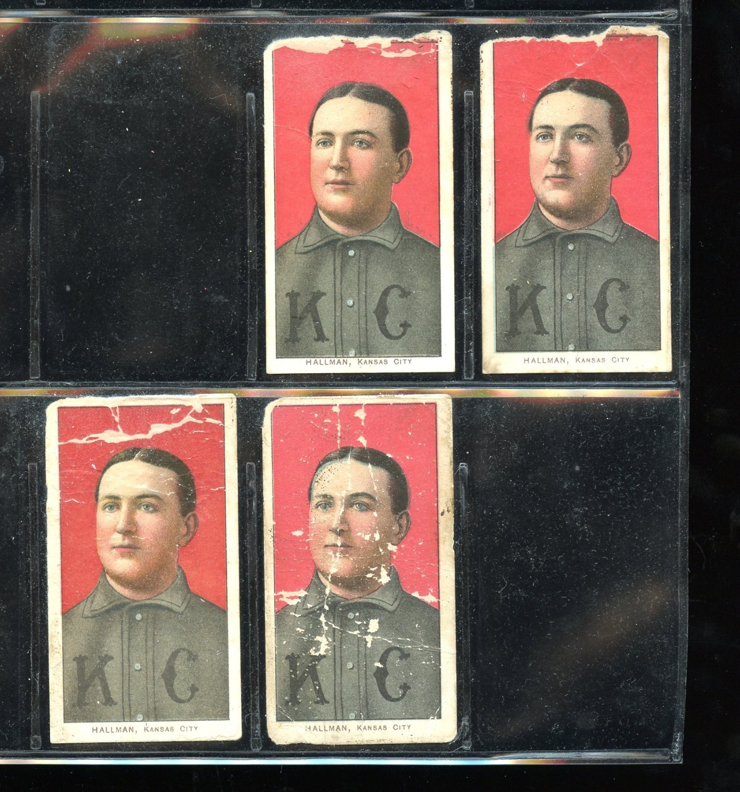 T206 lot of 4 Bill Hallman commons ~~ PR condition ~~ Piedmont 350 back T206 lot of 4 Bill Hallman commons ~~ PR condition ~~ Piedmont 350 back
