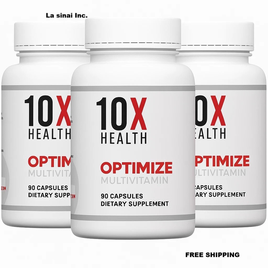 3 PACK Auth entic 10X Health Optimize Methylated Multivitamin 90 Caps 3 PACK Auth entic 10X Health Optimize Methylated Multivitamin 90 Caps