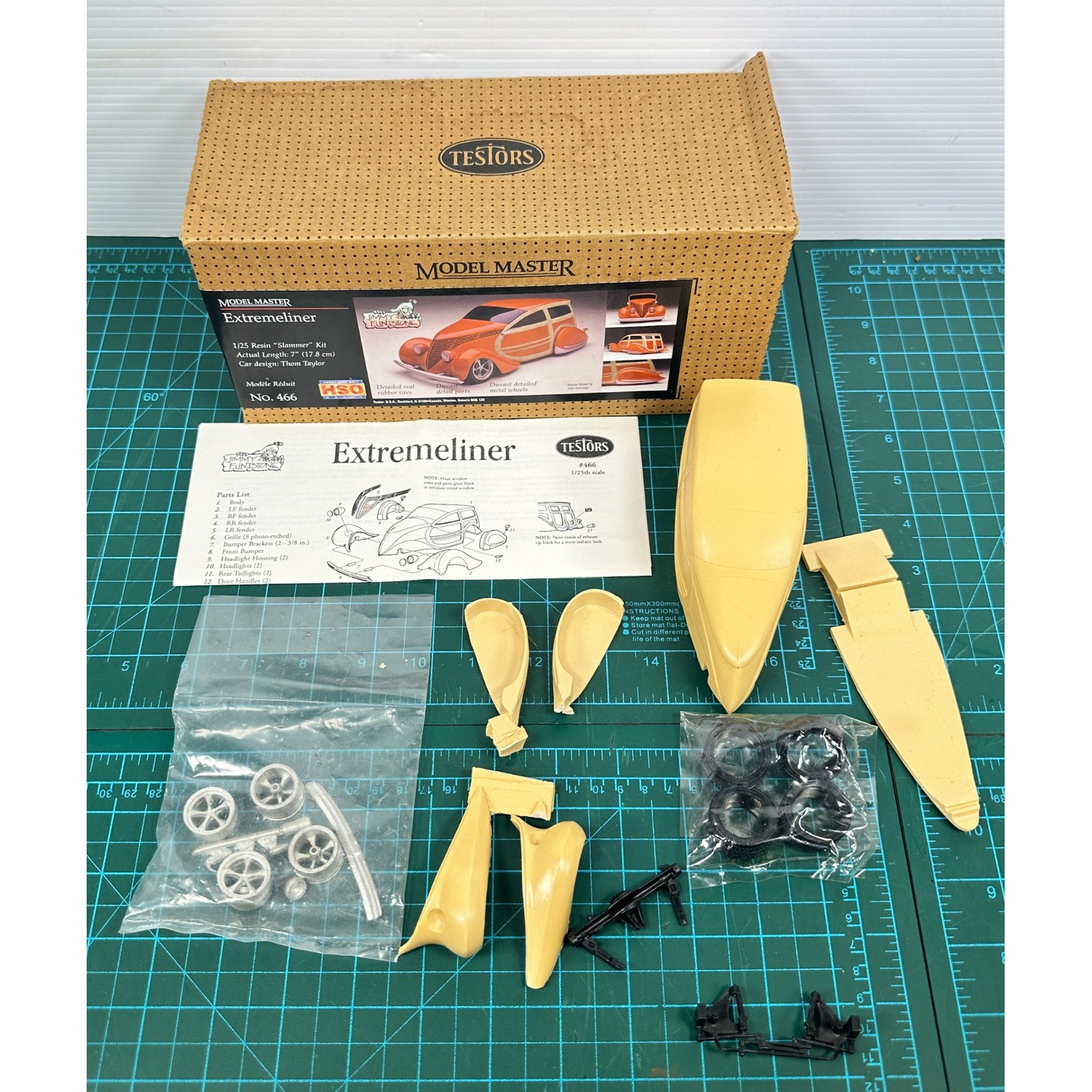 Testors Model Master Extremeliner Resin Kit Jimmy Flintstone Thom Taylor 466 Testors Model Master Extremeliner Resin Kit Jimmy Flintstone Thom Taylor 466