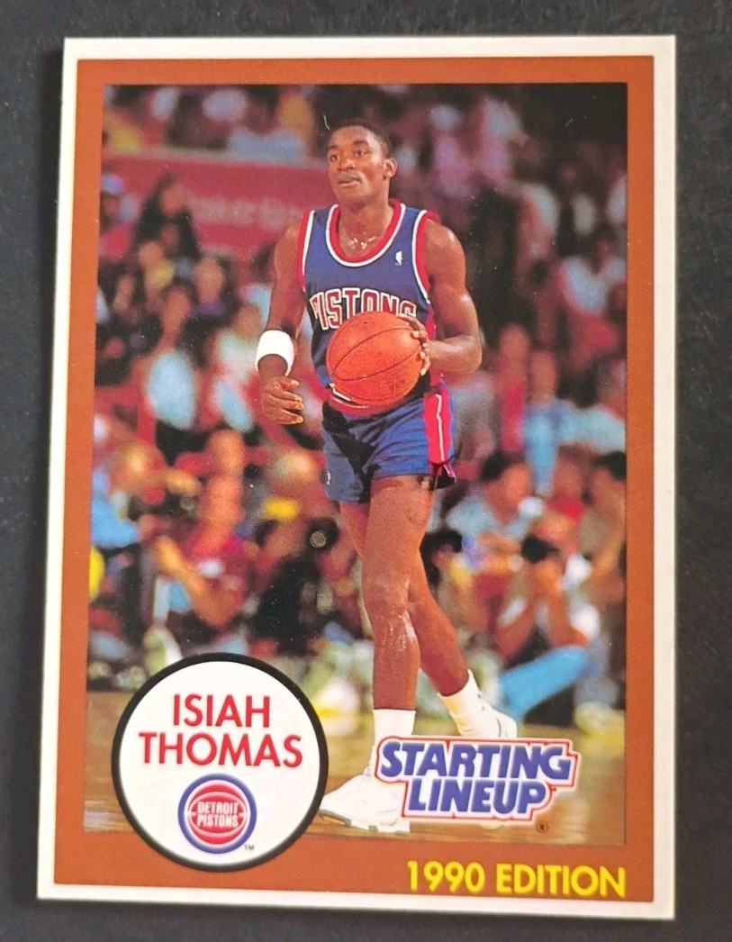 1990 Kenner Starting Lineup Cards - Isiah Thomas Detroit Pistons White Border 1990 Kenner Starting Lineup Cards - Isiah Thomas Detroit Pistons White Border