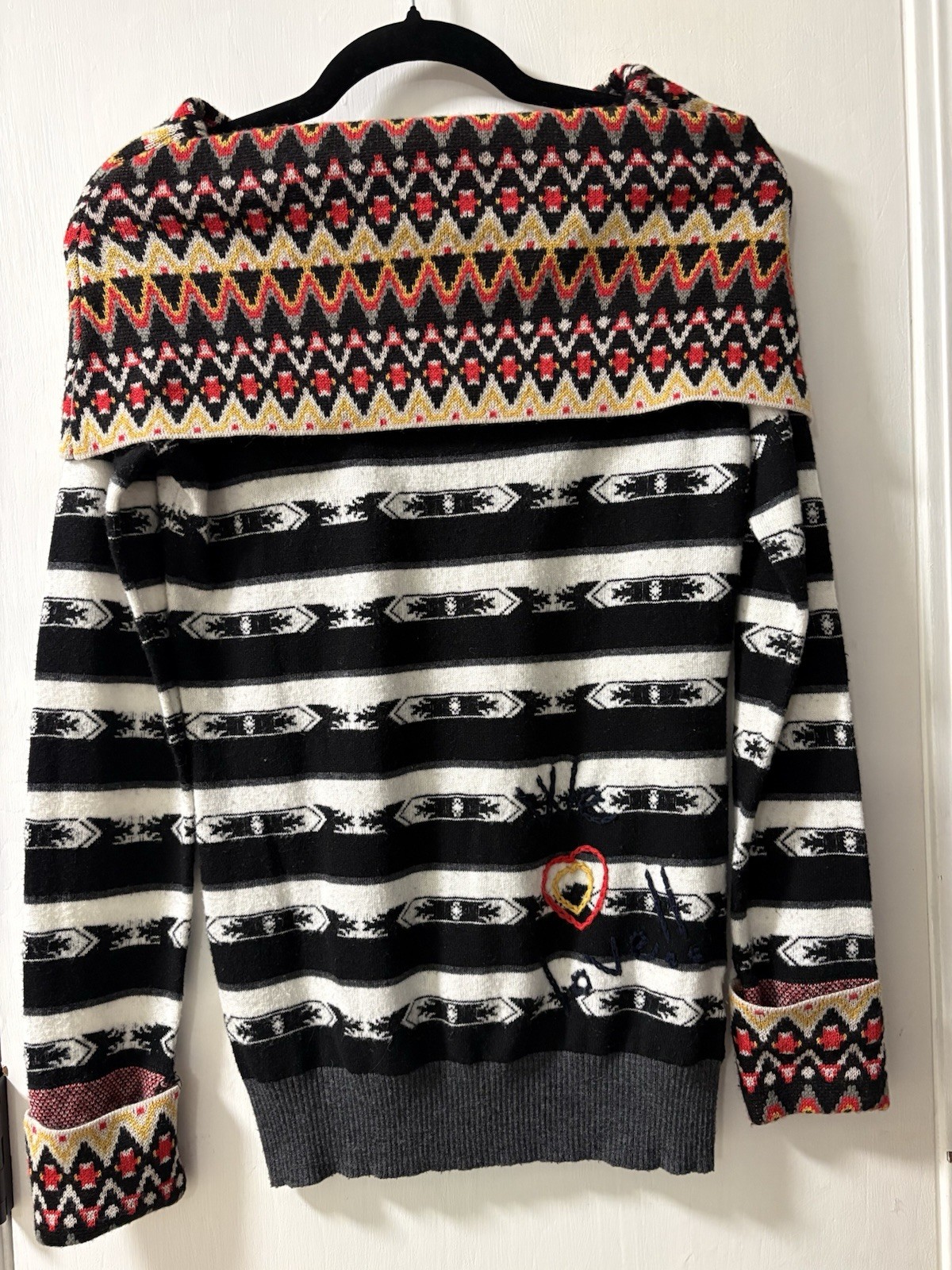 AUTHENTIC DESIGUAL EMBROIDERY LOGO STRIPEDKNITTED SIZE US Small AUTHENTIC DESIGUAL EMBROIDERY LOGO STRIPEDKNITTED SIZE US Small