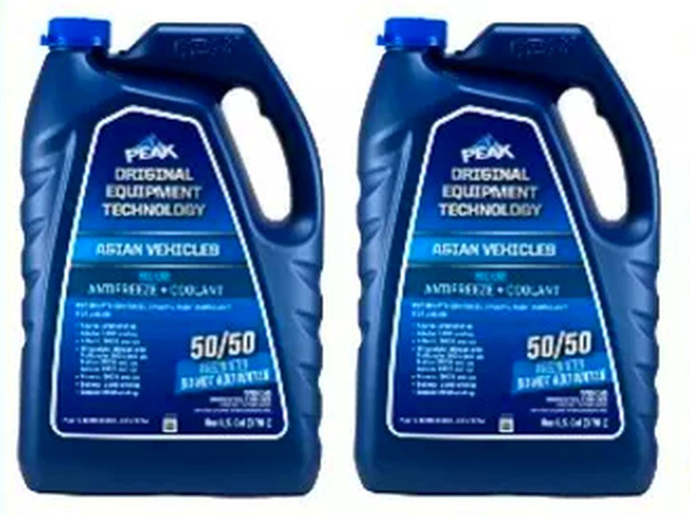 (2) Gallon PEAK ASIAN BLUE Engine Coolant Antifreeze For ISUZU KIA MAZDA SUZUKI