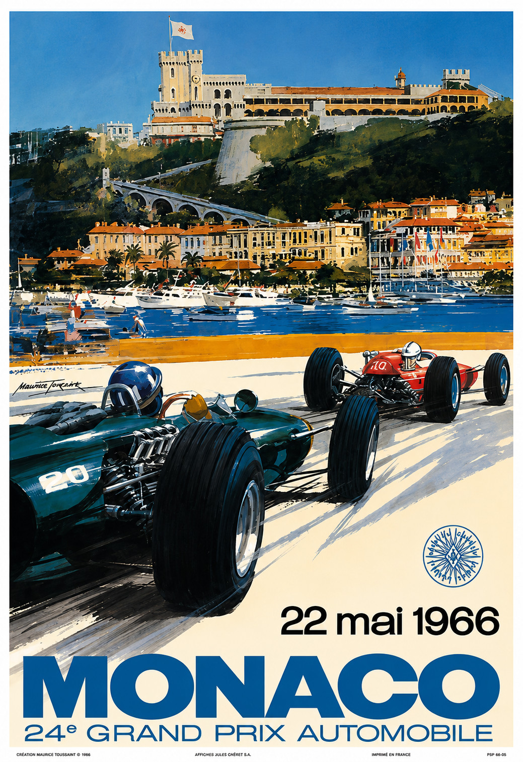 1966 Monaco Grand Prix Poster 13x19 | Vintage Formula 1 Racing Wall Art | Repro 1966 Monaco Grand Prix Poster 13x19 | Vintage Formula 1 Racing Wall Art | Repro