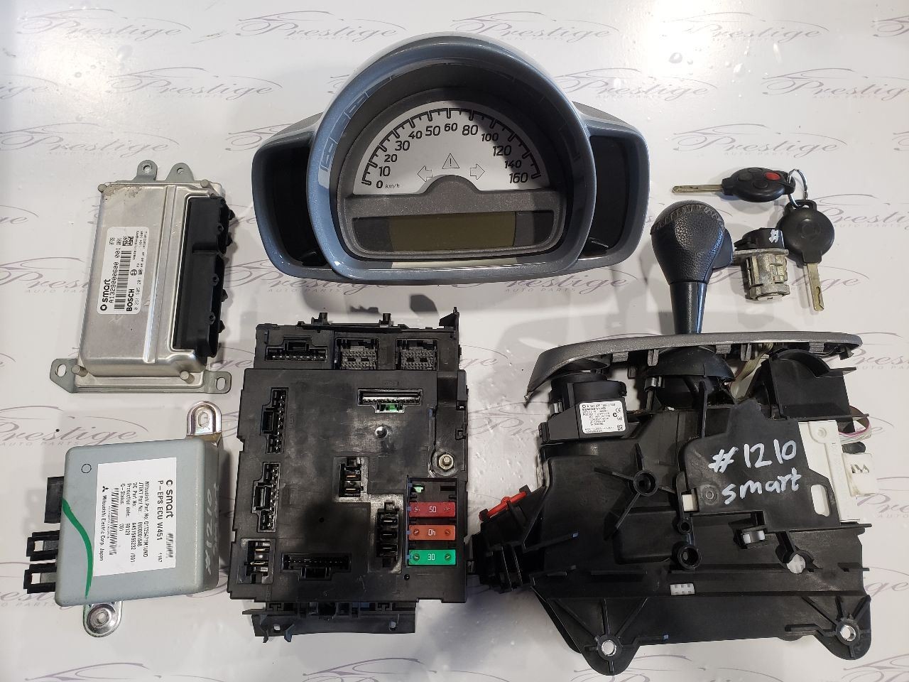 2009 Smart Fortwo Passion, Coupe Manual W451 Security Set OEM SAM/BCM ECE