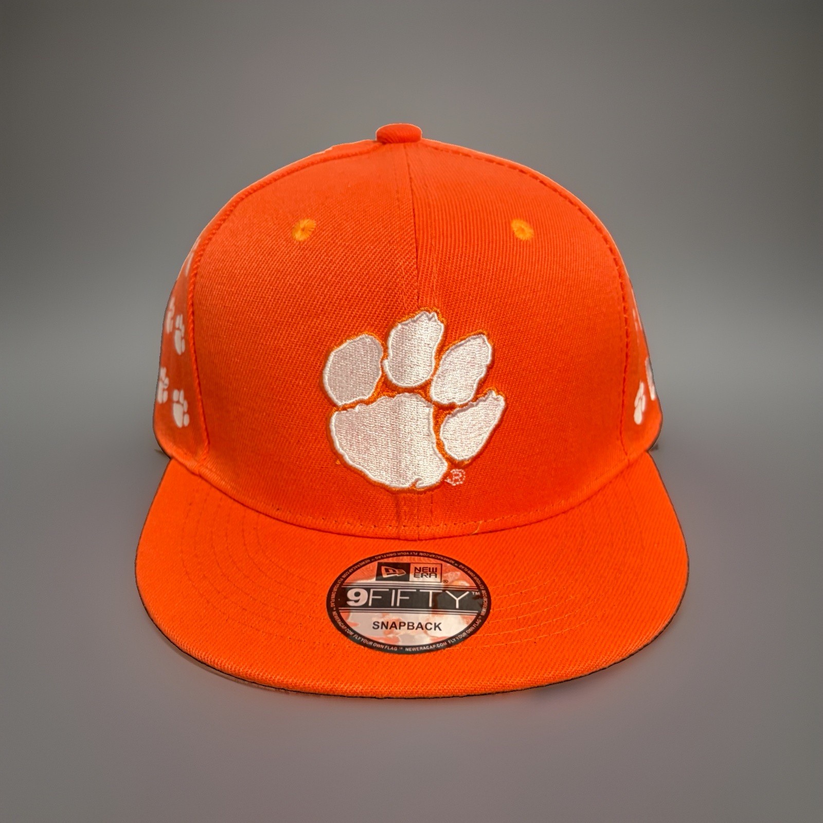 Clemson Tigers New Era Snapback Hat Orange Flat Brim Adjustable Cap