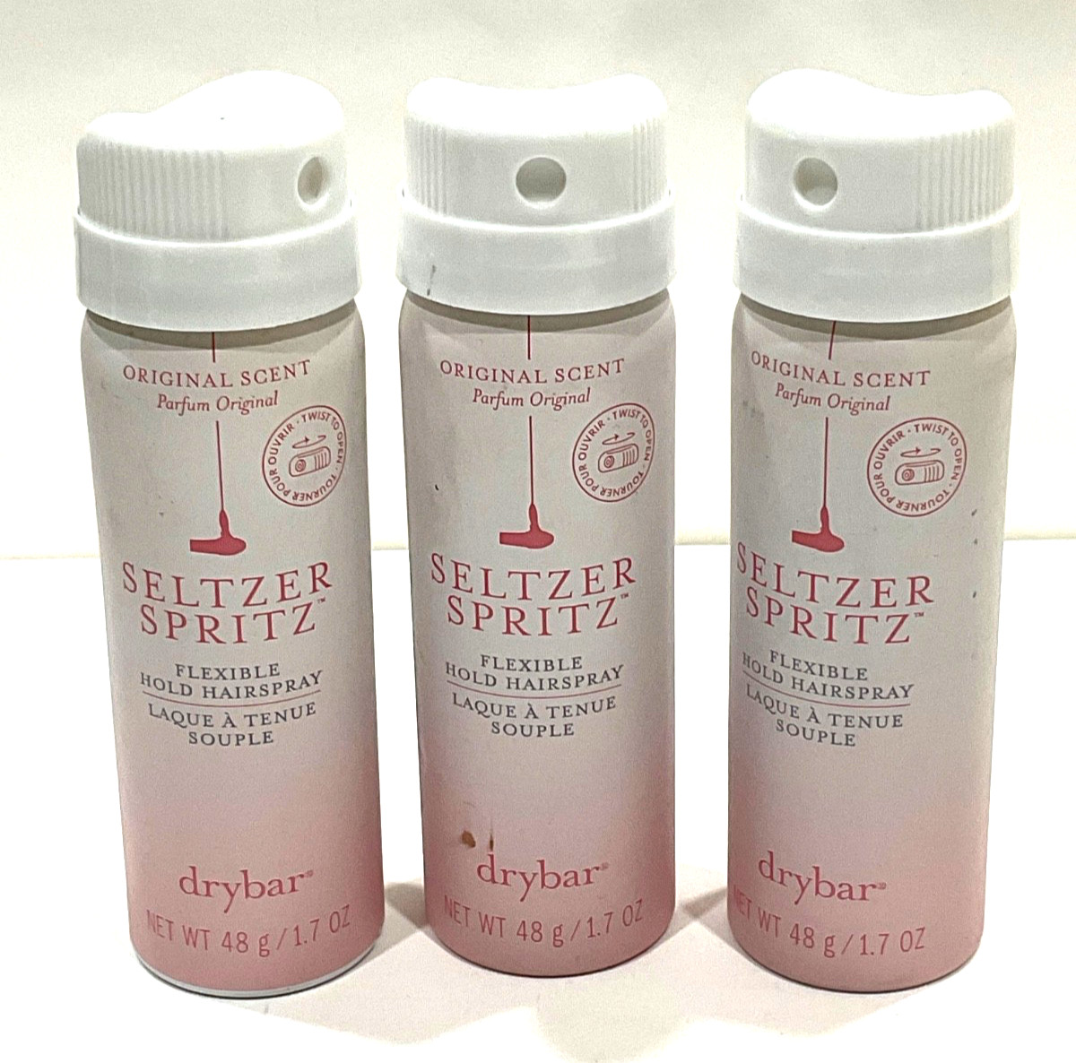 Drybar Seltzer Spritz Flexible Hold Hairspray Aerosol Bottle Travel Size, 1.7 oz