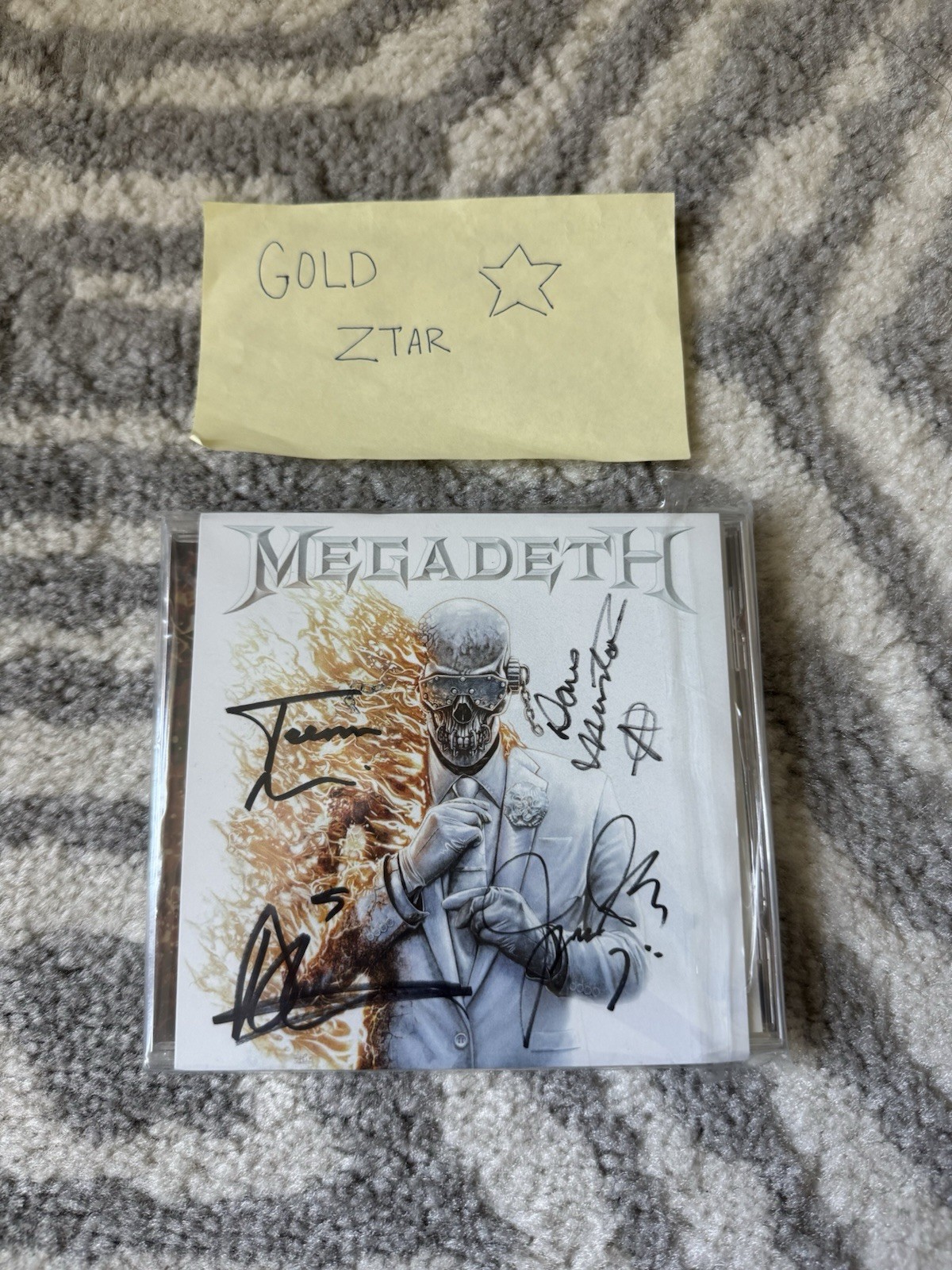 Megadeth 2026  Dave Mustaine Limited SIGNED CD Rare Sold Out Everywhere
