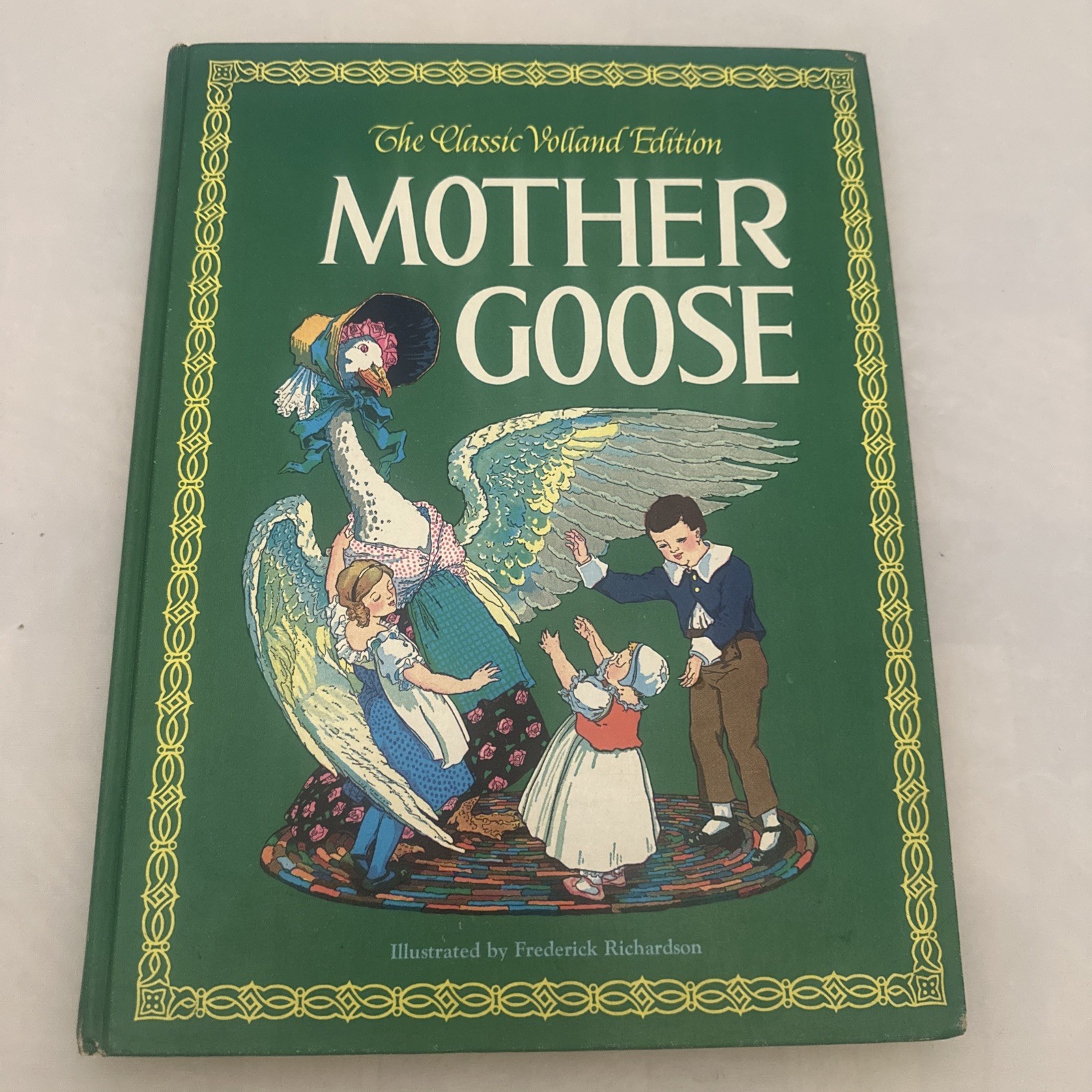 Vintage Mother Goose Book 1971 The Classic Volland Edition Hardcover Illustrated